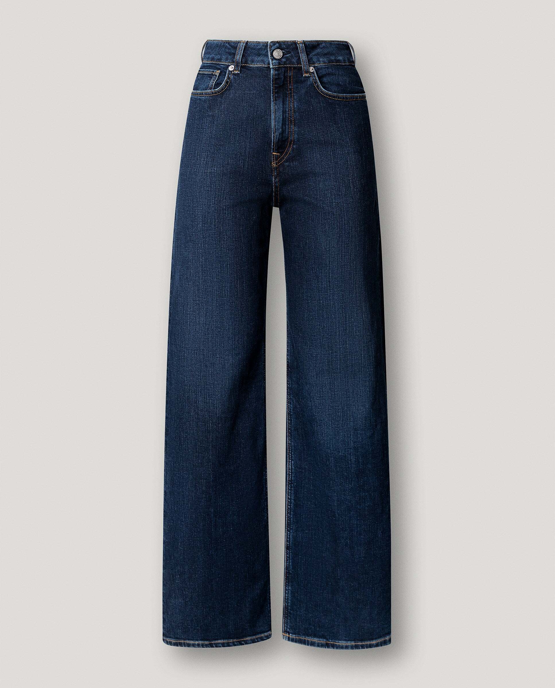 Vaquero de mujer fit recto y tiro alto - Pepe Jeans - lexa - Azul oscuro Azul oscuro-6