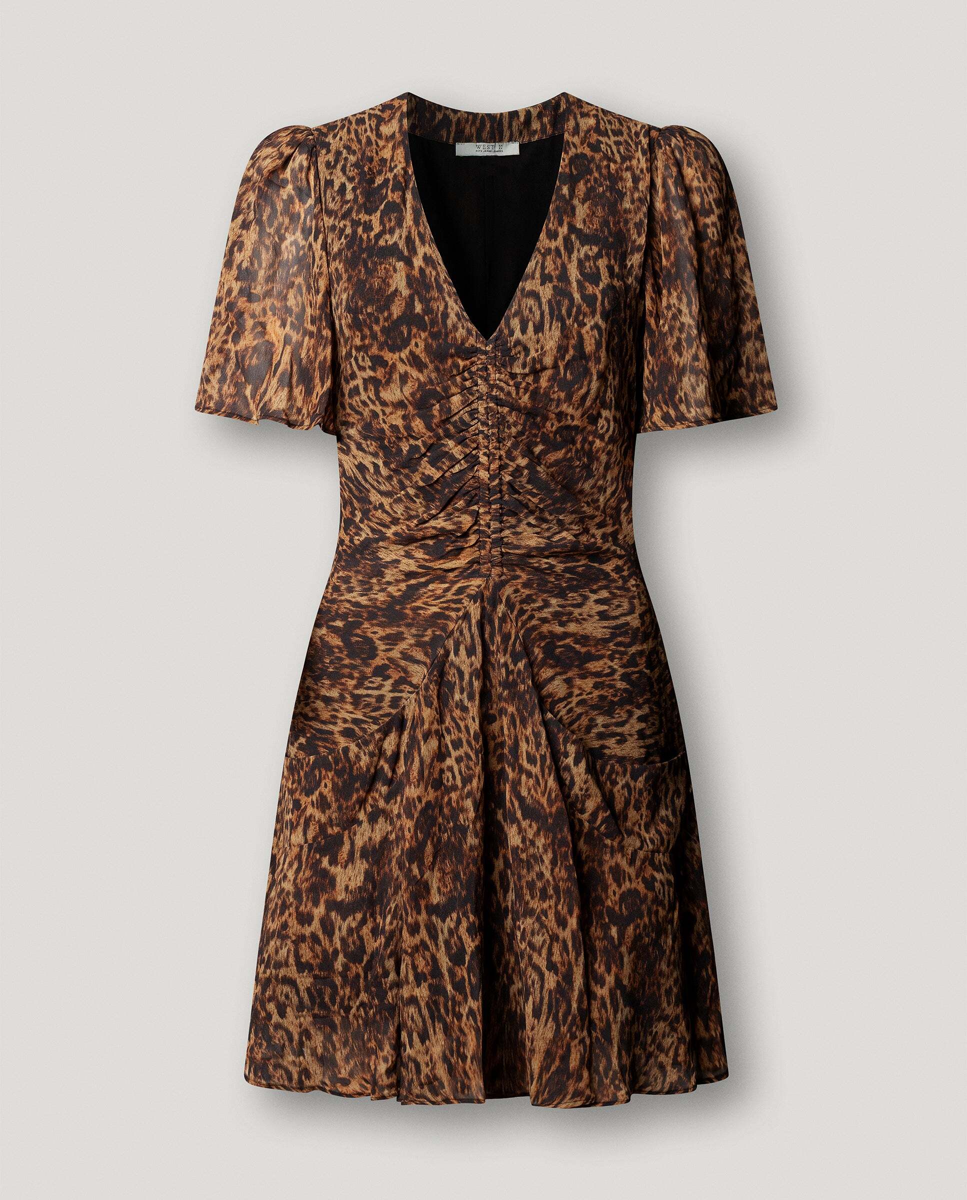 Vestido de mujer corto estampado animal print - Pepe Jeans - Negro Negro-6