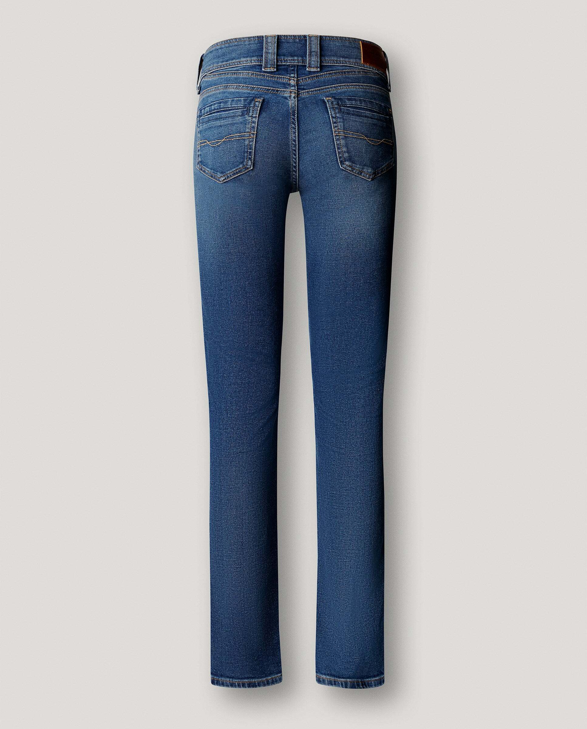 Vaquero de mujer fit slim tiro medio - Pepe Jeans - Azul denim Azul denim-5