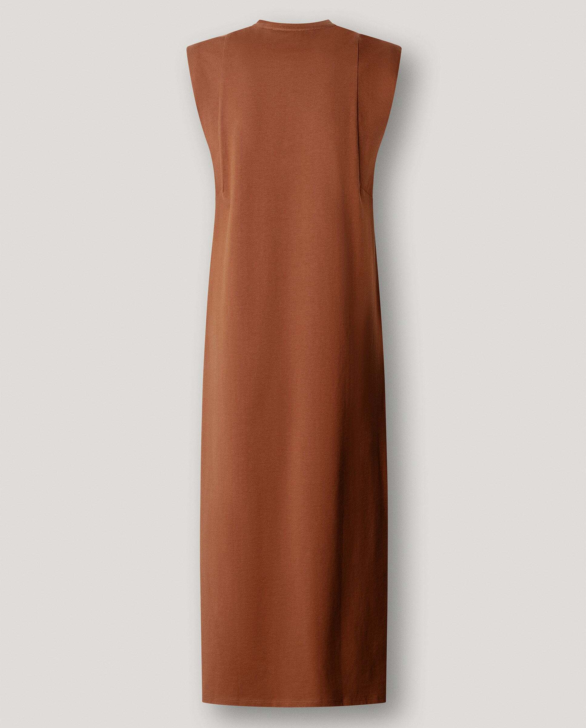 Vestido largo de mujer cuello redondo - Pepe Jeans - Marrón Marrón-8