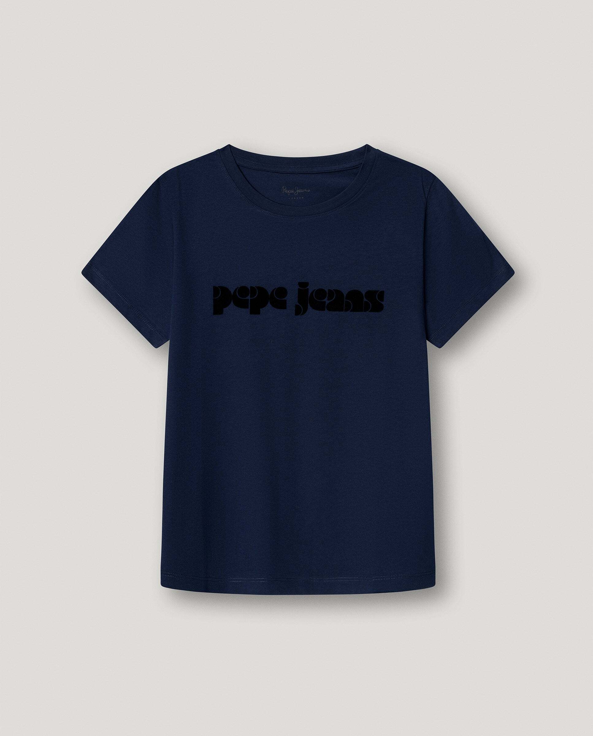 Camiseta de mujer logo retro estampado - Pepe Jeans - Azul oscuro Azul oscuro-6