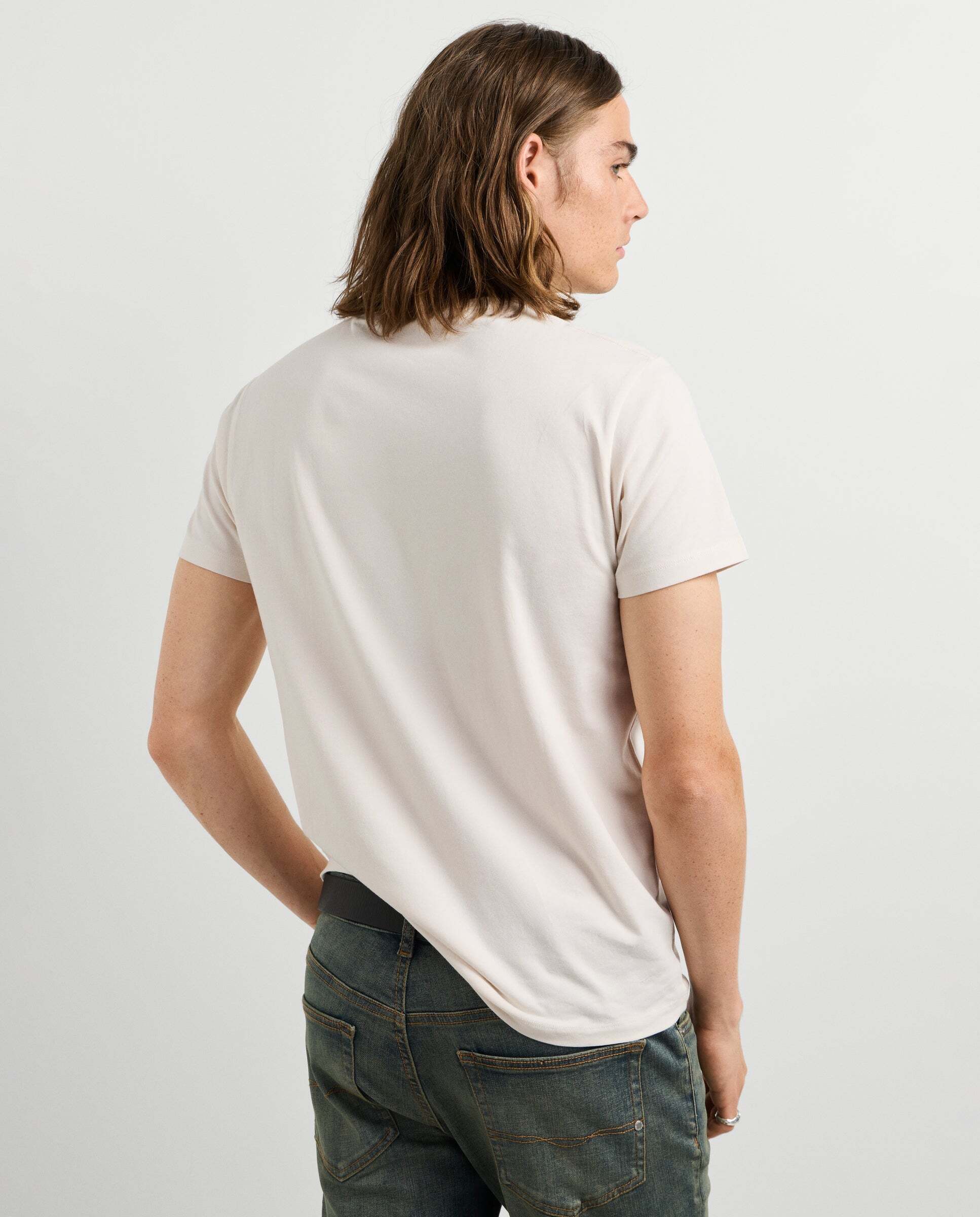 Camiseta de hombre ajustada con logotipo - Pepe Jeans - Blanco Blanco-3