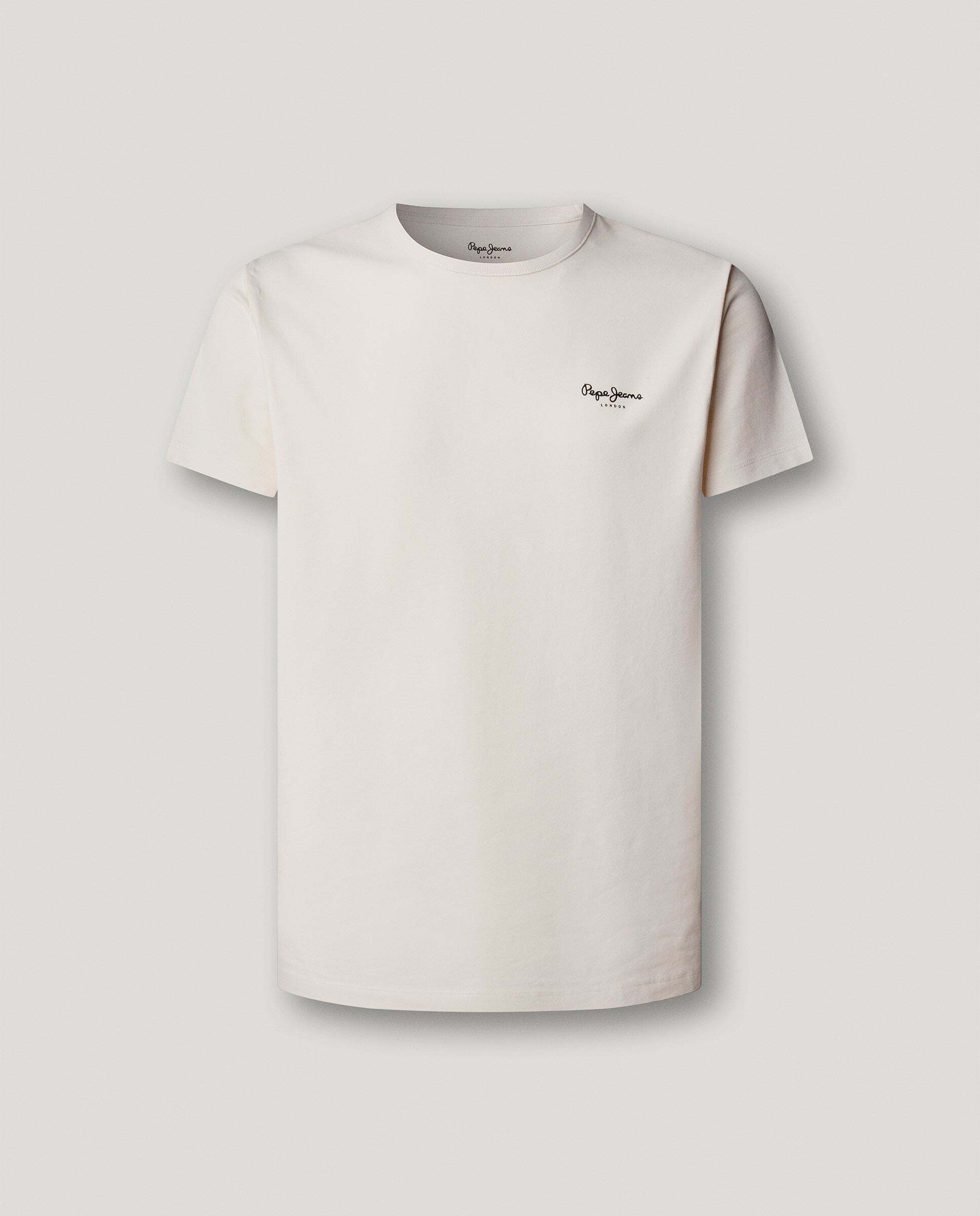 Camiseta de hombre ajustada con logotipo - Pepe Jeans - Blanco Blanco-6