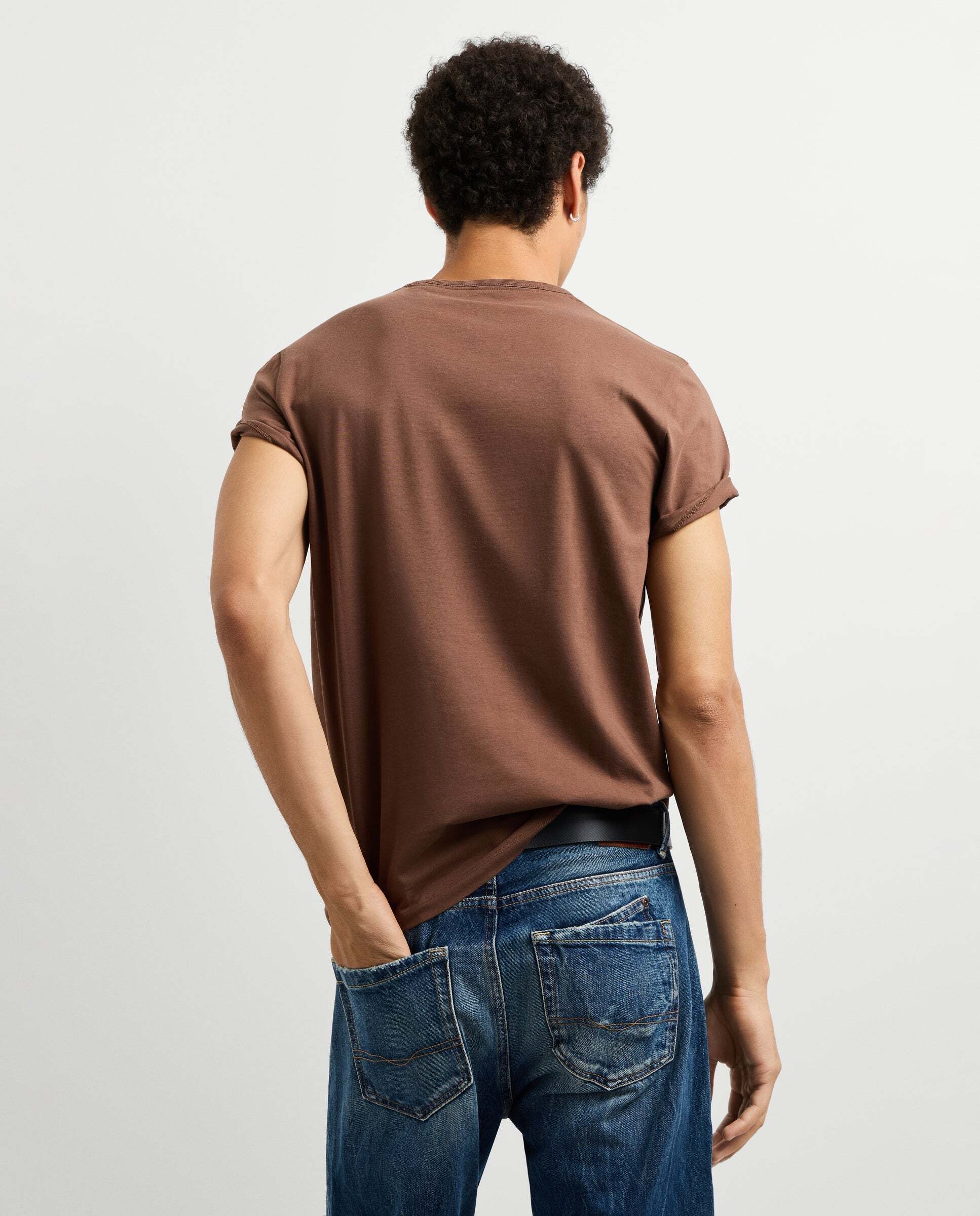 Imagen 3 de Camiseta de hombre logo estampado fit slim - Pepe Jeans - Moka Moka