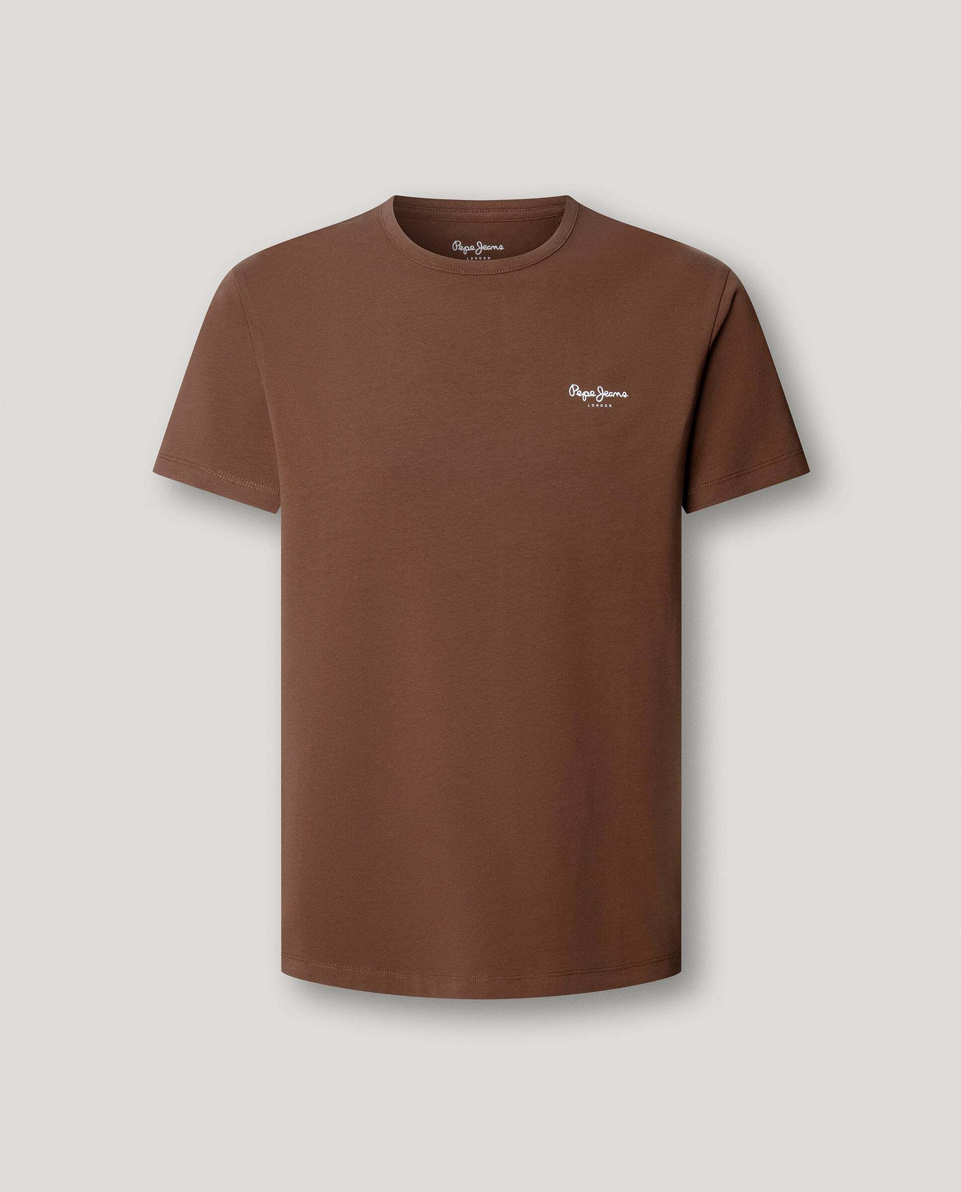 Imagen 6 de Camiseta de hombre logo estampado fit slim - Pepe Jeans - Moka Moka
