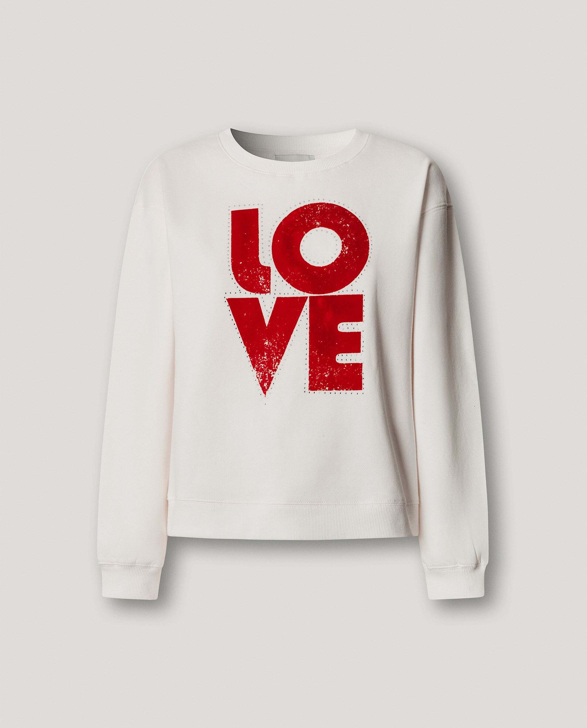 Sudadera de mujer cuello redondo estampada - Pepe Jeans - Blanco Blanco-6