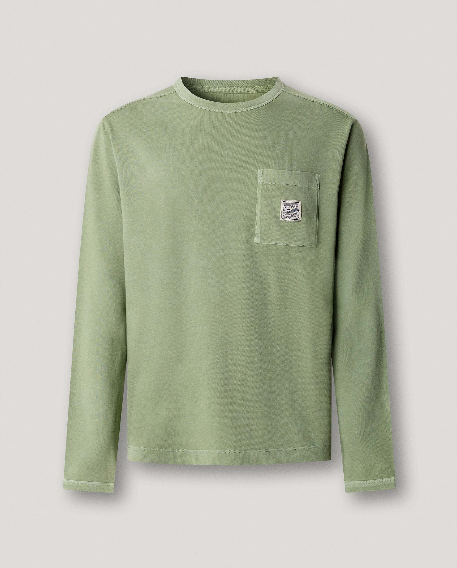 Imagen 6 de Camiseta de hombre manga larga fit regular - Pepe Jeans - Verde militar Verde militar