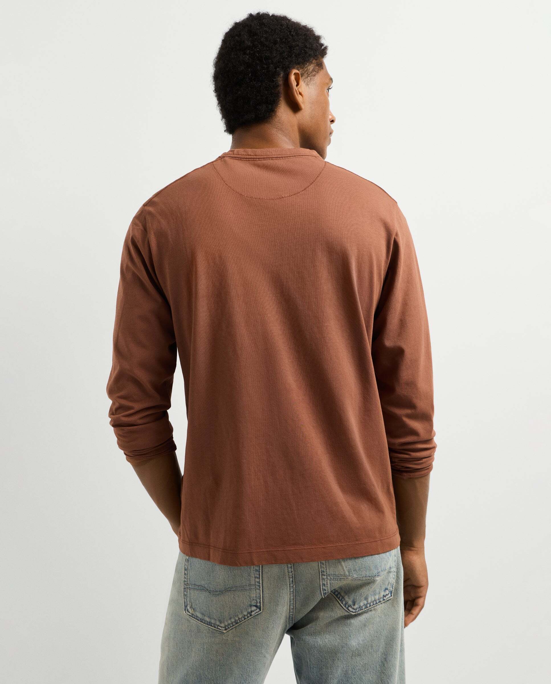 Imagen 3 de Camiseta de hombre manga larga fit regular - Pepe Jeans - Marrón claro Marrón claro