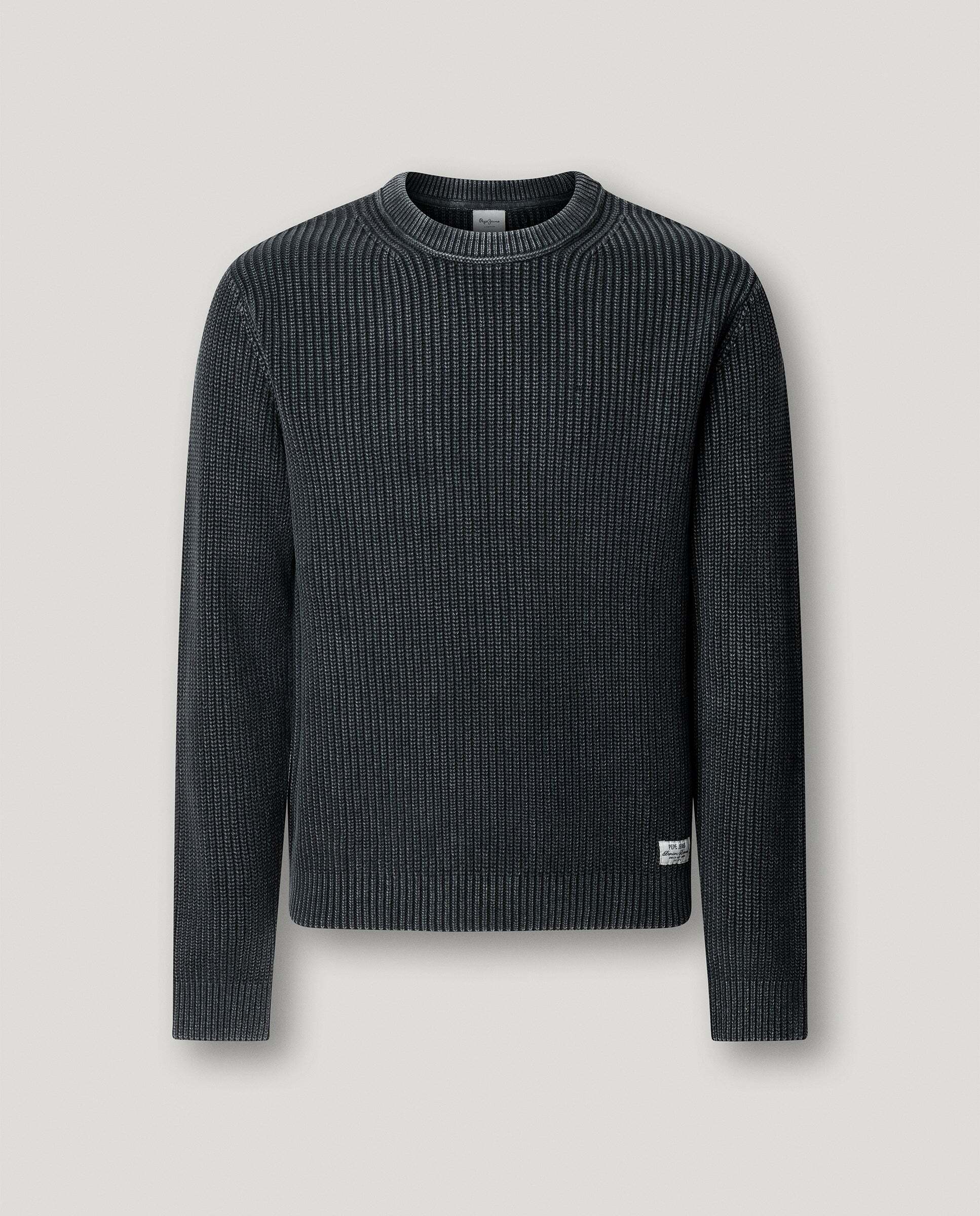 Jersey de hombre punto cuello redondo fit regular - Pepe Jeans - Negro Negro-6