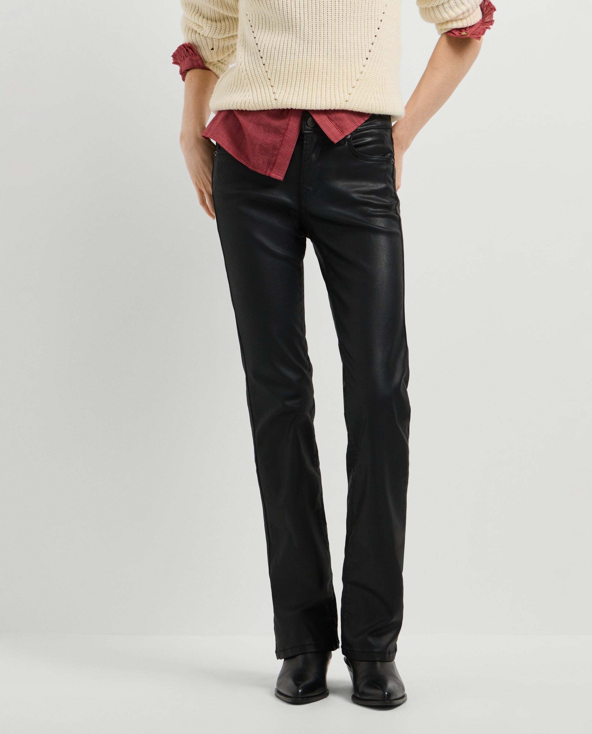 Vaquero de mujer fit bootcut tiro bajo - Pepe Jeans - Negro Negro-2