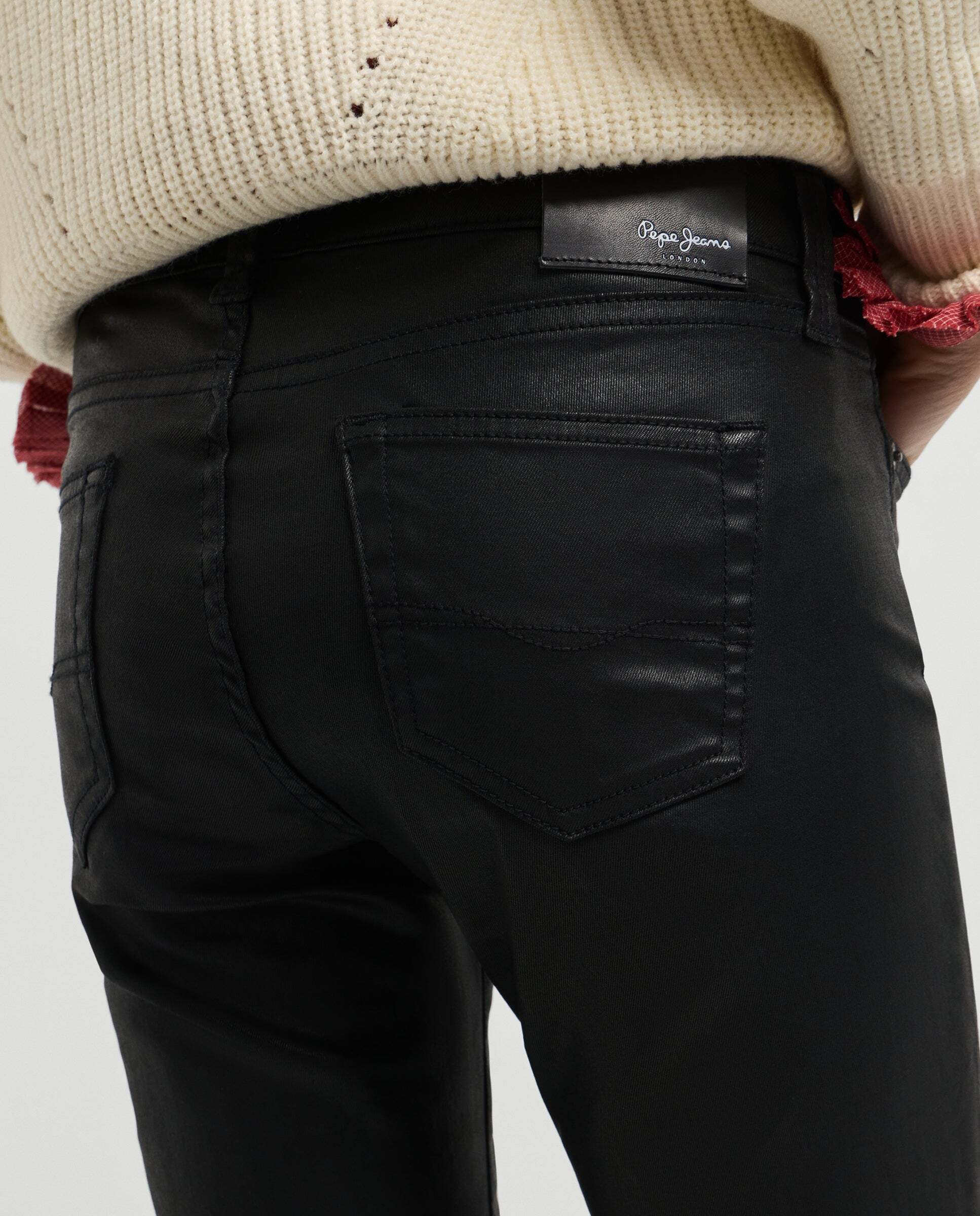 Vaquero de mujer fit bootcut tiro bajo - Pepe Jeans - Negro Negro-4