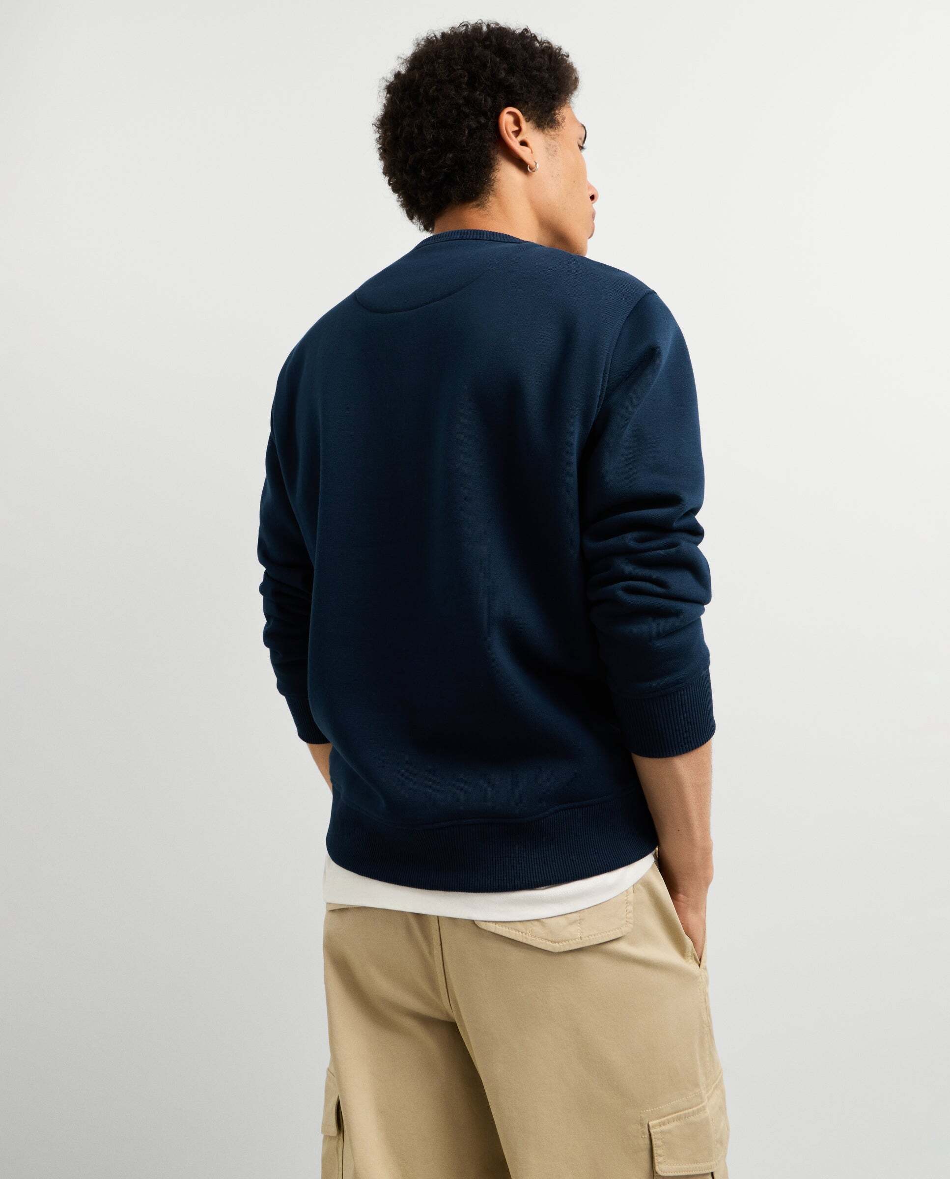 Sudadera de hombre cuello redondo fit regular - Pepe Jeans - Azul Azul-3