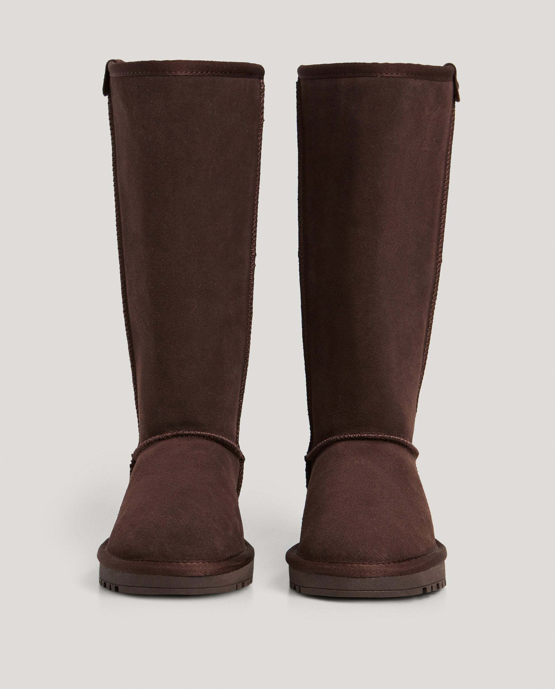 Bota con pelo de mujer de ante - Pepe Jeans - Marrón chocolate Marrón chocolate-2