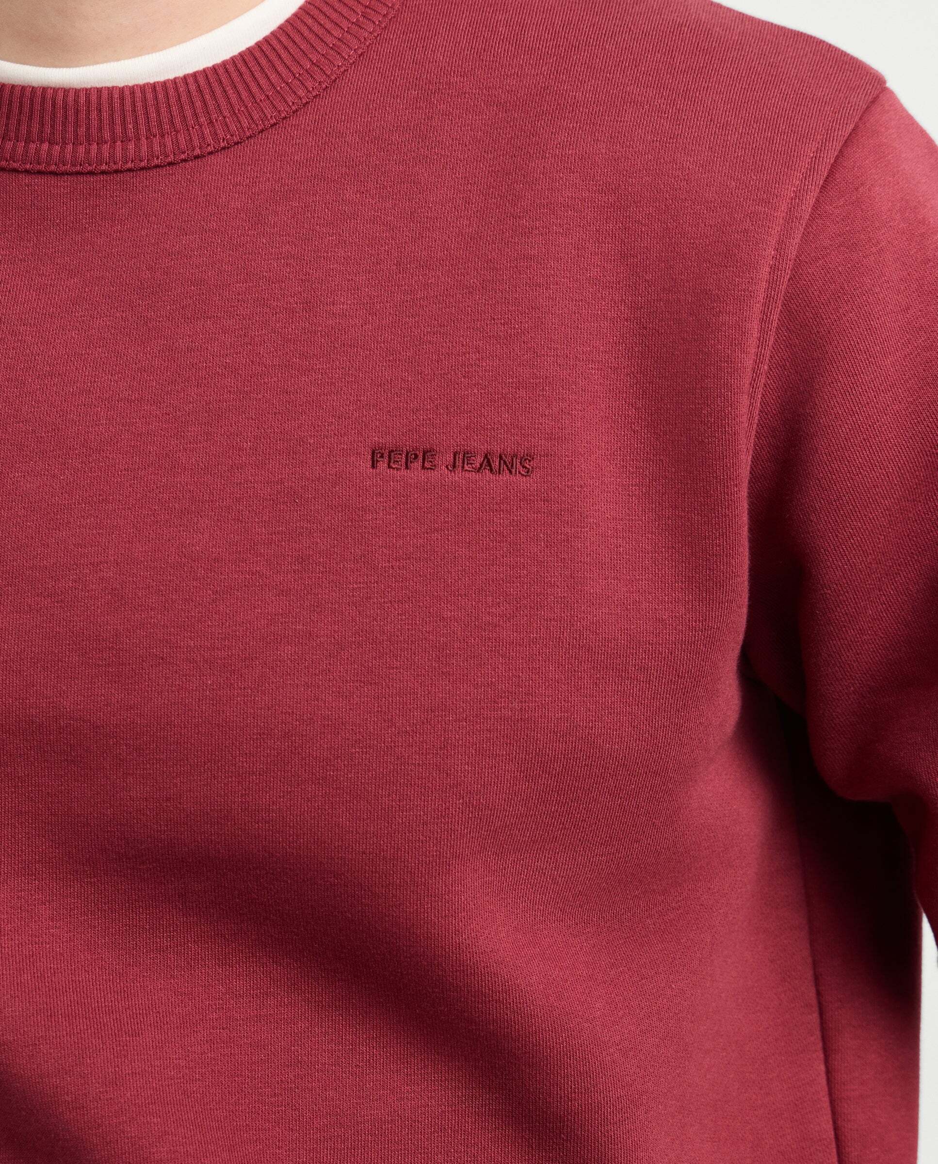 Sudadera de hombre cuello redondo fit regular - Pepe Jeans - Vino Vino-4