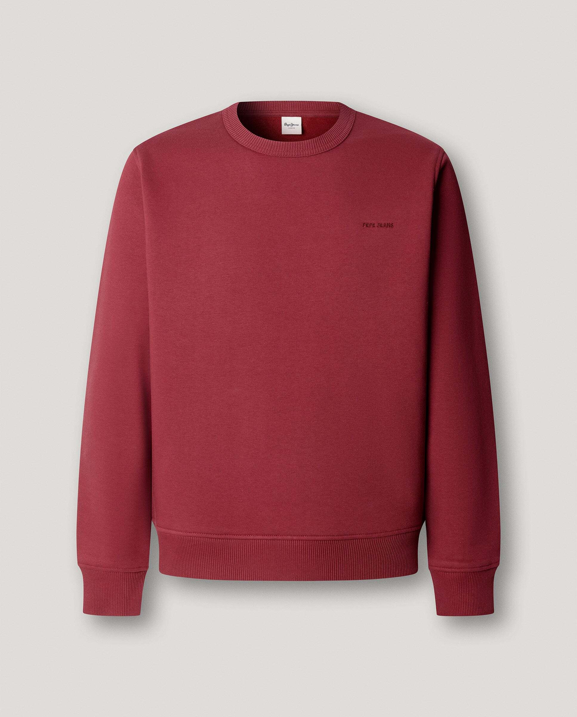 Sudadera de hombre cuello redondo fit regular - Pepe Jeans - Vino Vino-6
