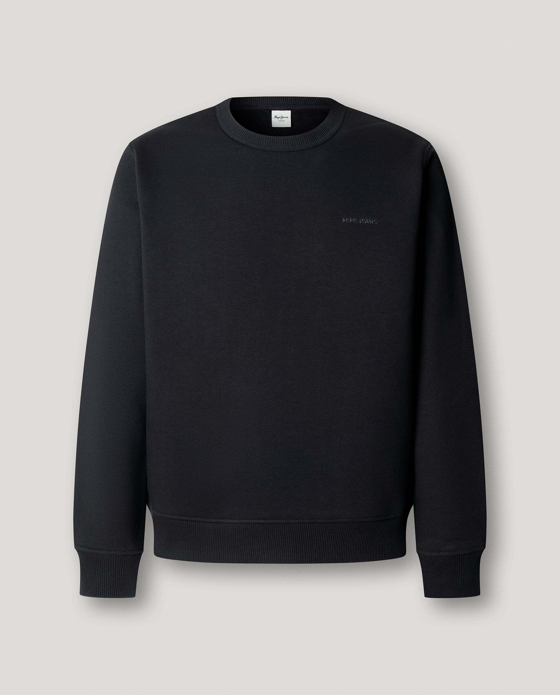 Sudadera de hombre cuello redondo fit regular - Pepe Jeans - Negro Negro-6