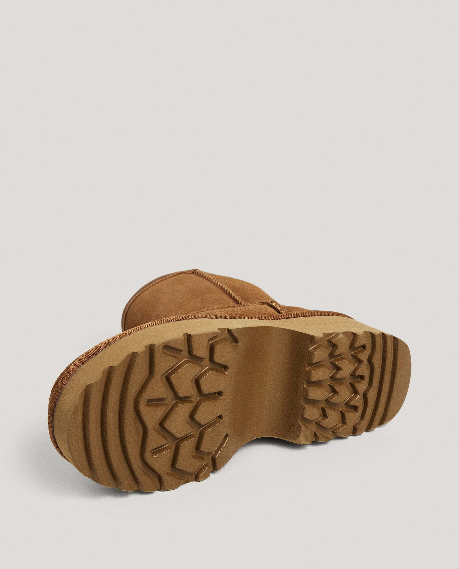 Botines con suela track de mujer de ante con plataforma - Pepe Jeans - Marrón Marrón-6