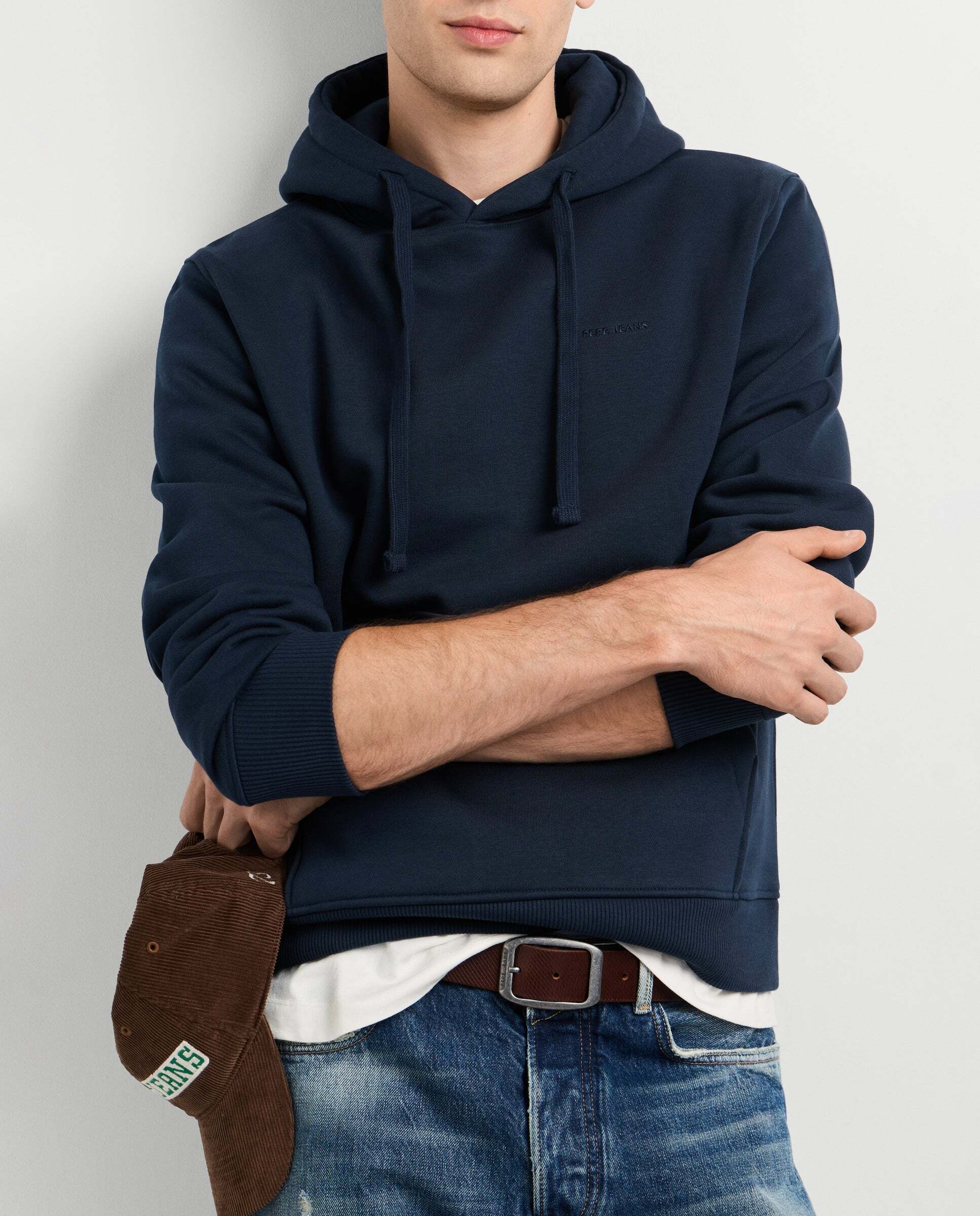 Imagen 0 de Sudadera de hombre capucha fit regular Azul