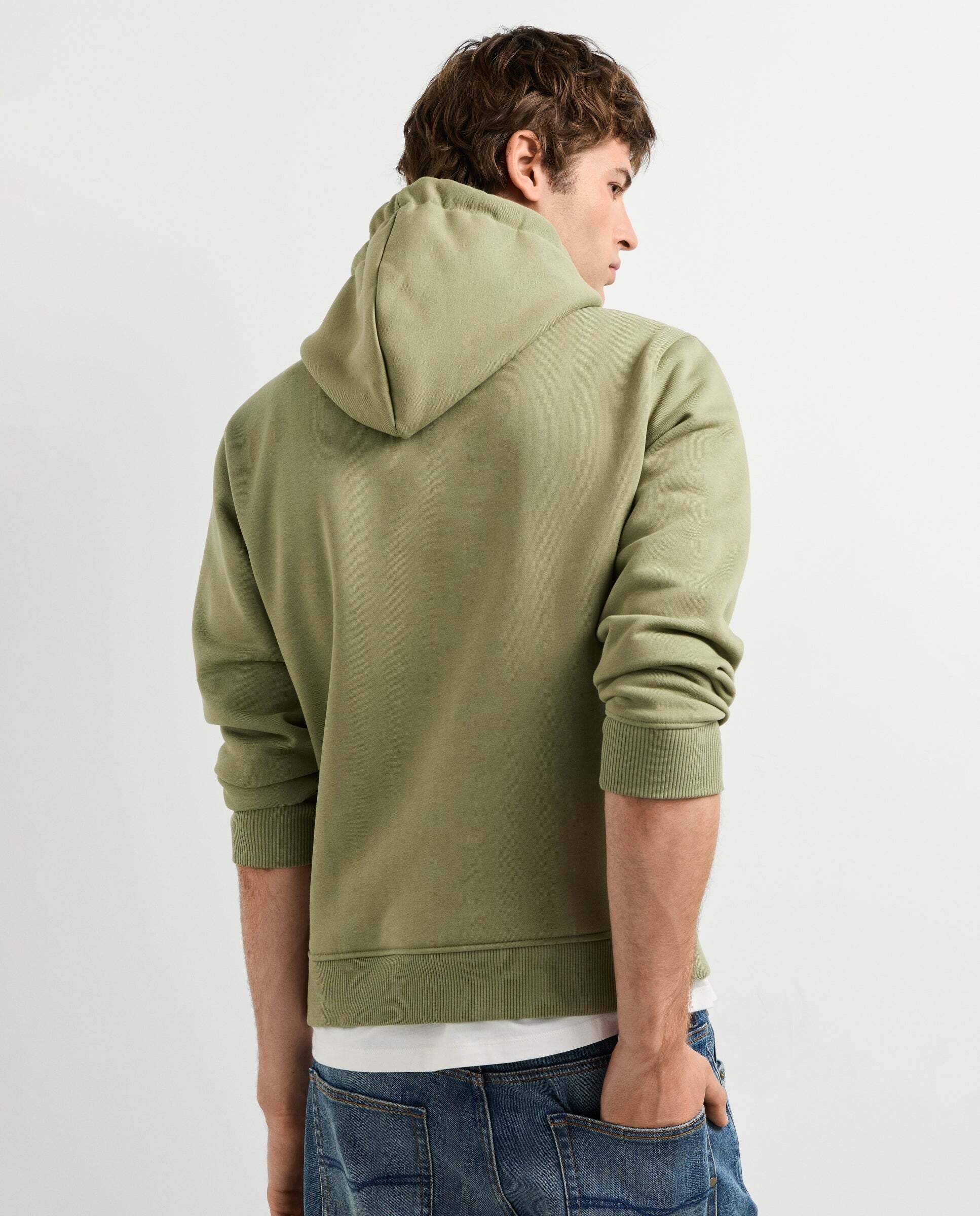 Sudadera de hombre capucha fit regular - Pepe Jeans - Verde Verde-3