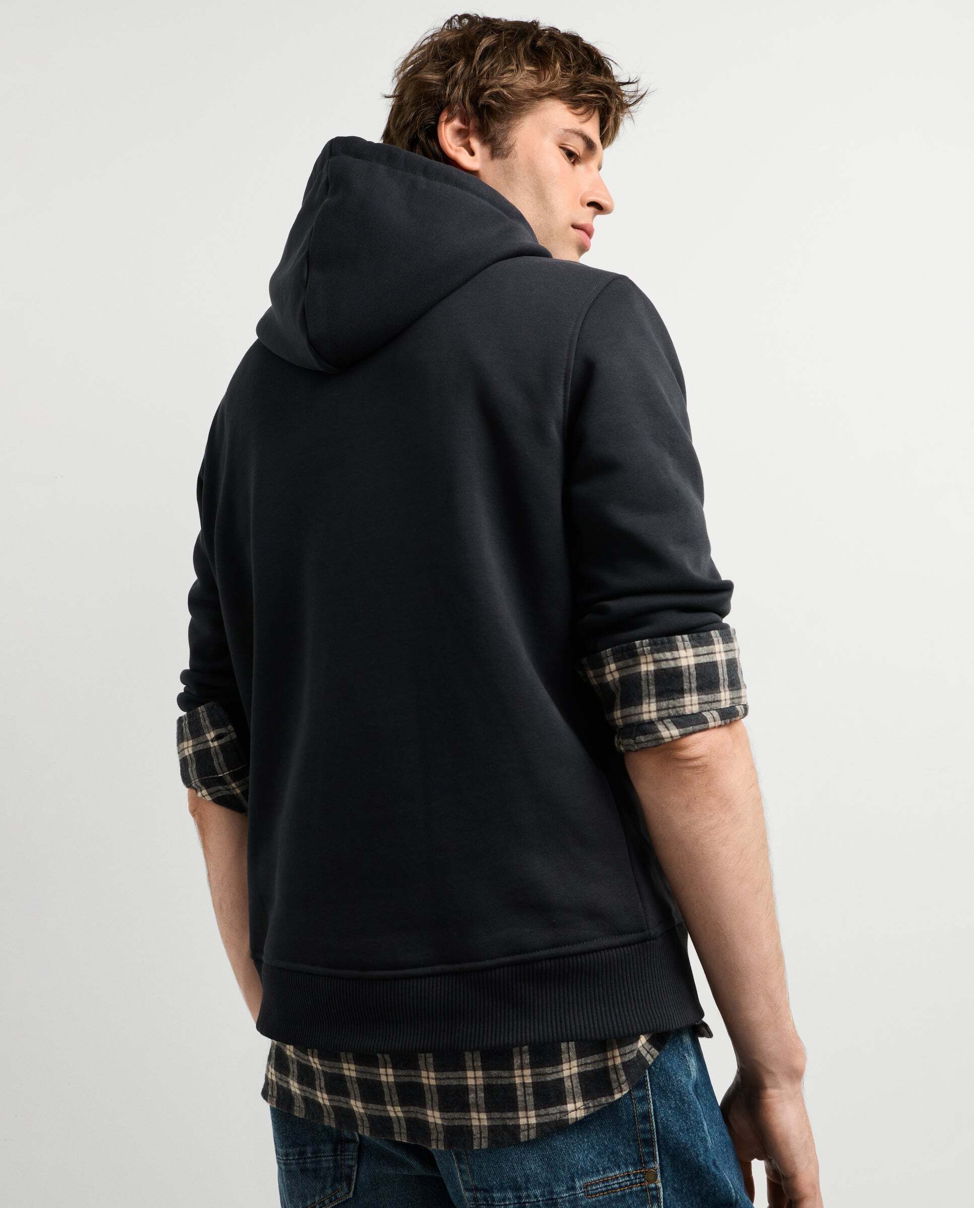 Sudadera de hombre capucha fit regular - Pepe Jeans - Negro Negro-3