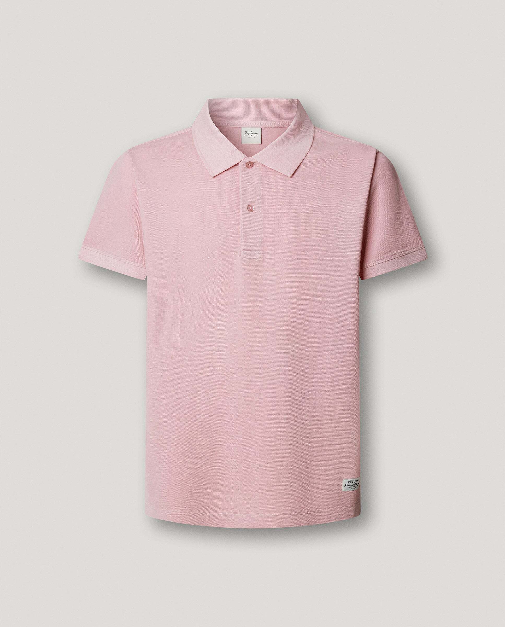 Polo de hombre piqué fit regular - Pepe Jeans - Rosa pastel Rosa pastel-6