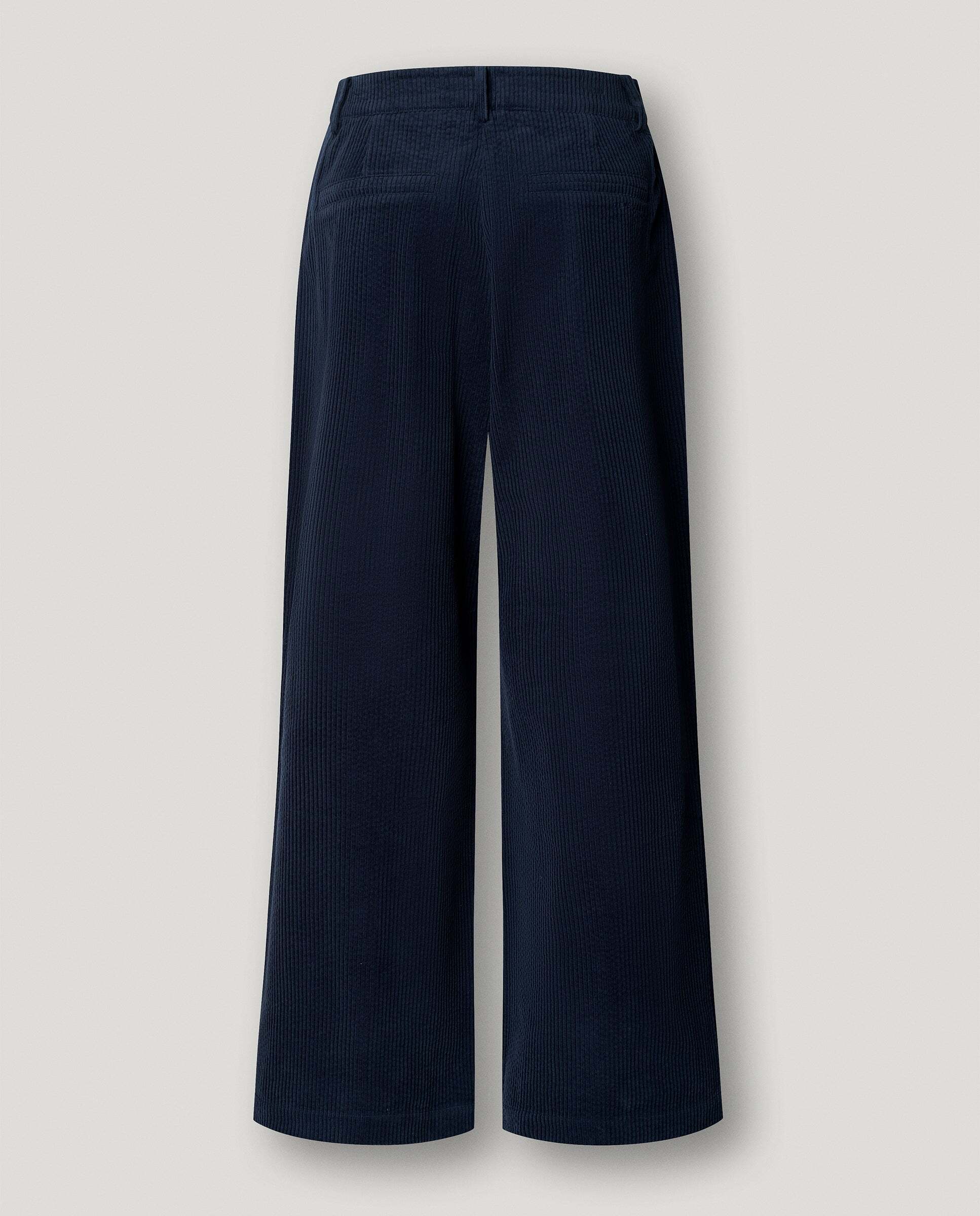 Pantalón de mujer de pana fit recto - Pepe Jeans - Azul Azul-5