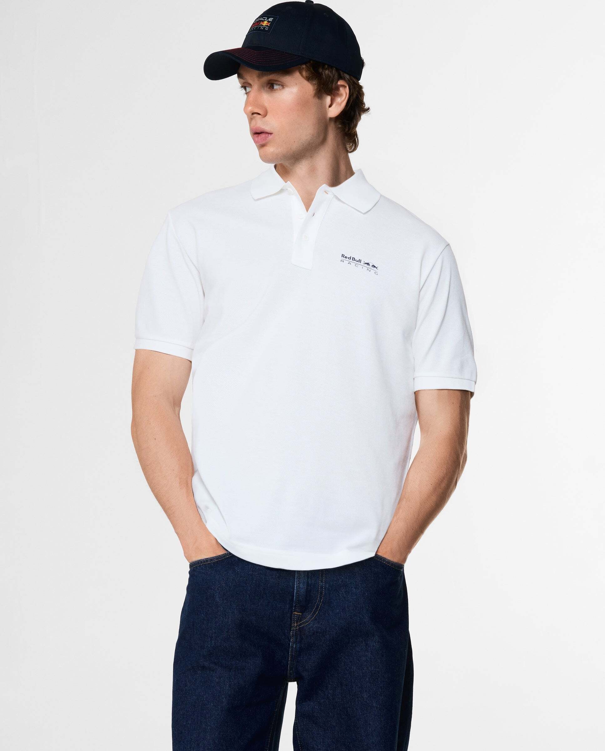 Polo piqué logo estampado red bull racing - Pepe Jeans - Blanco Blanco-1