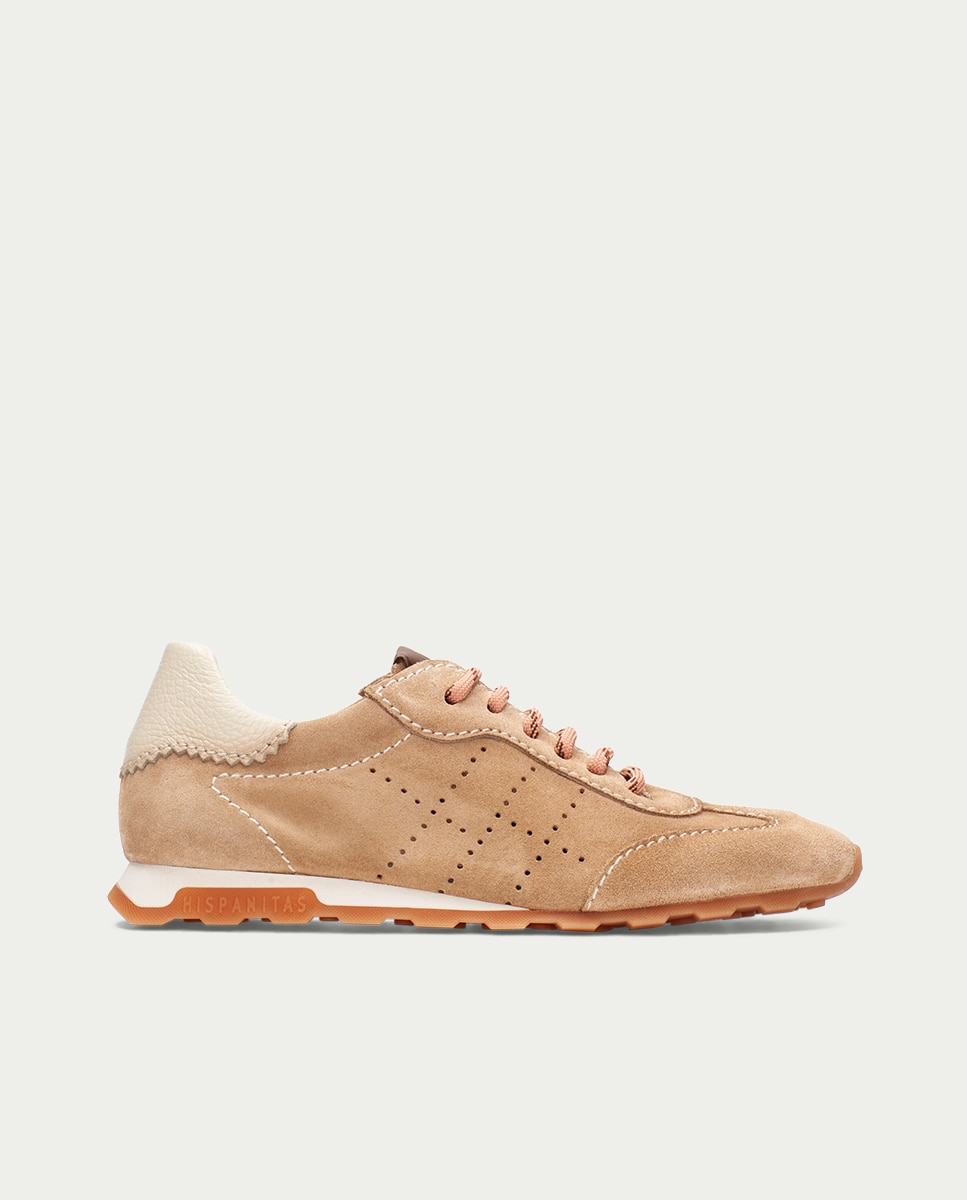 Zapatillas de piel - Hispanitas - Marrón claro Marrón claro-1