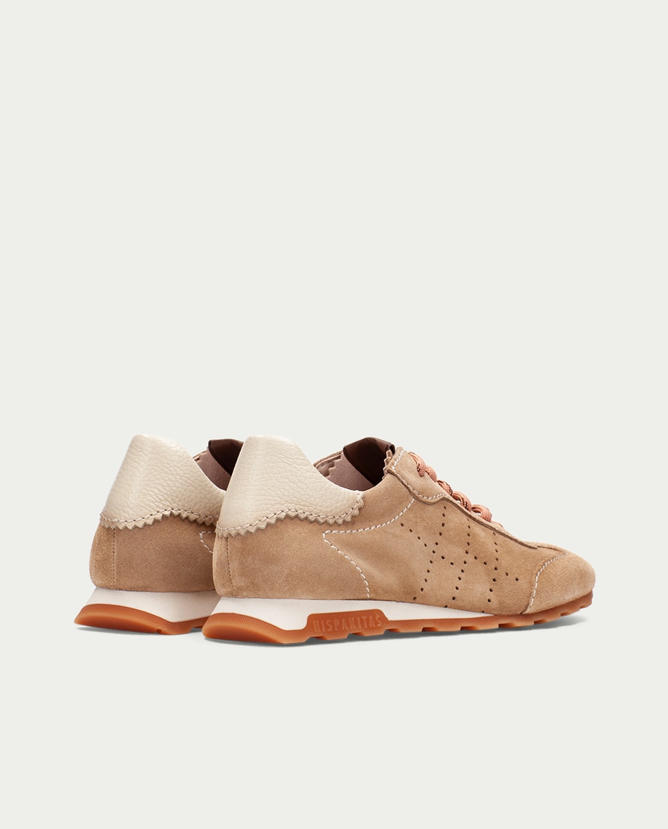 Zapatillas de piel - Hispanitas - Marrón claro Marrón claro-5