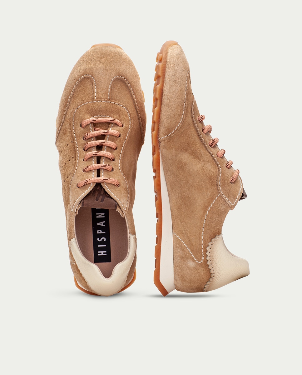 Zapatillas de piel - Hispanitas - Marrón claro Marrón claro-6
