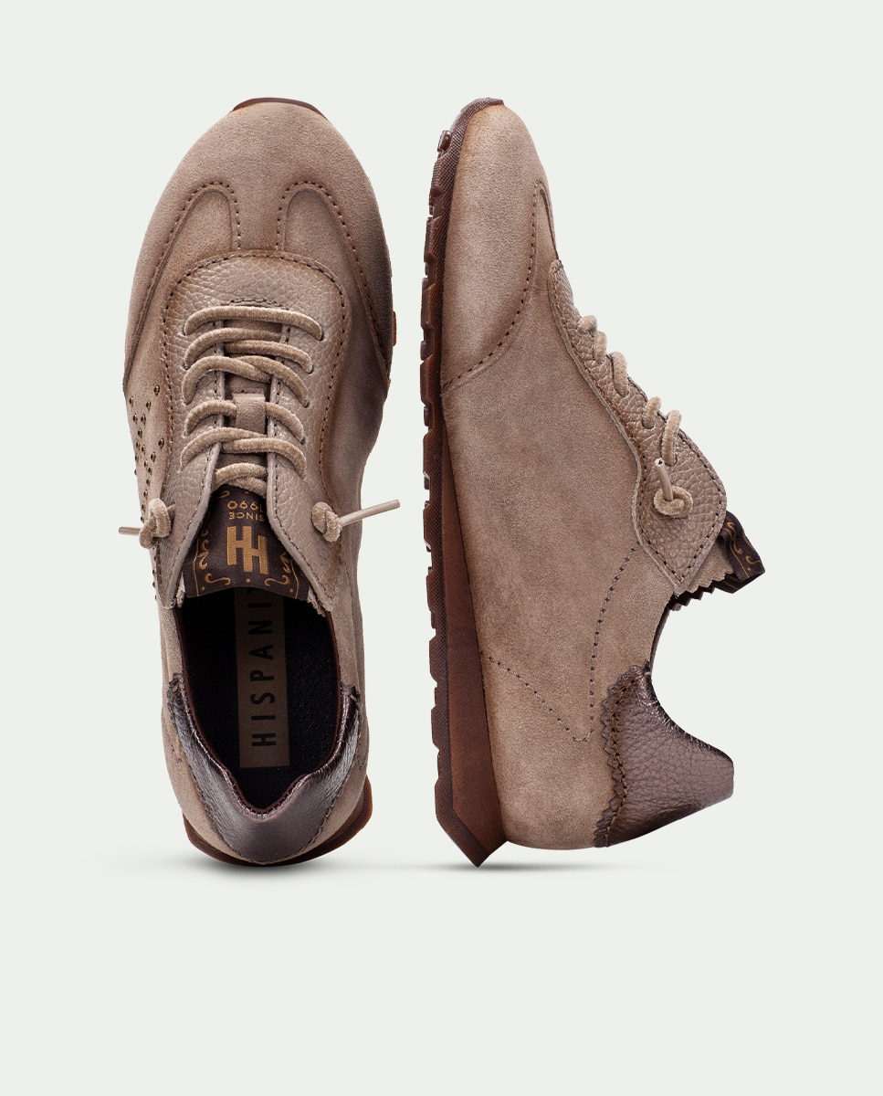 deportivo de mujer hispanitas con cordones - Gris Topo Gris Topo-6