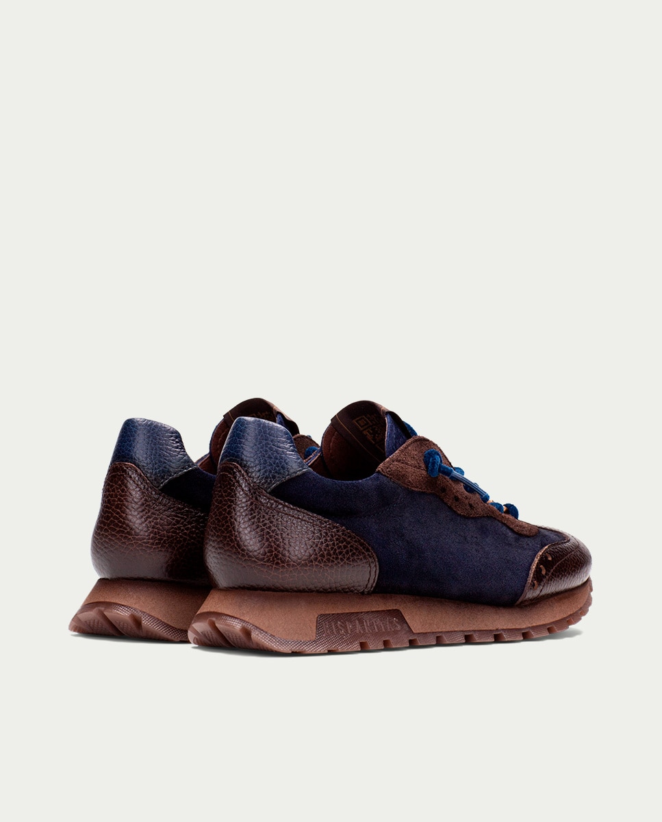 Imagen 5 de Zapatillas de mujer de piel con cordones - Hispanitas - Marrón Marrón
