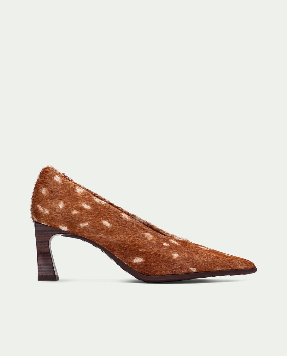 Zapatos de salón de mujer de piel con punta afilada - Hispanitas - Multicolor Multicolor-1