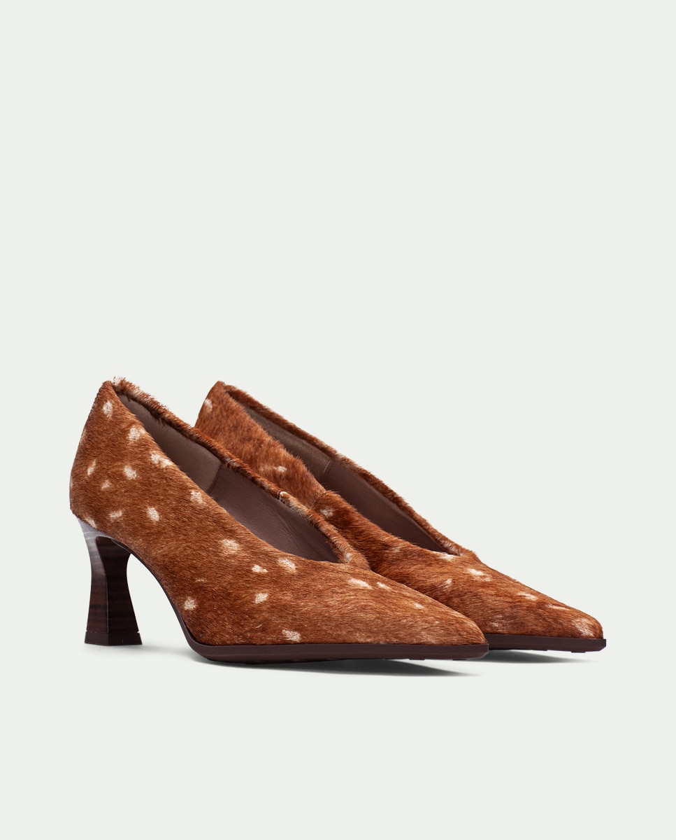 Zapatos de salón de mujer de piel con punta afilada - Hispanitas - Multicolor Multicolor-2