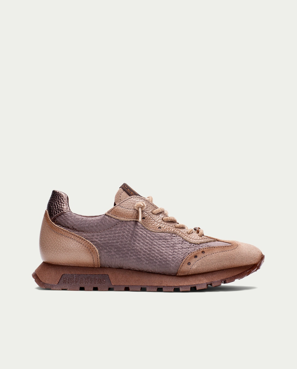 Zapatos de mujer hispanitas zapatillas en piel - Topo Topo-1