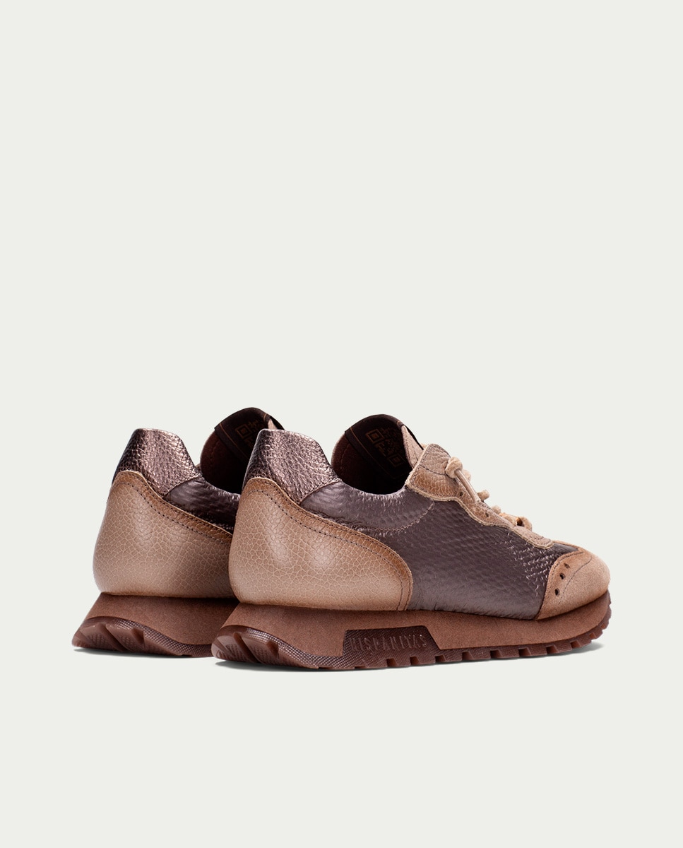 Zapatos de mujer hispanitas zapatillas en piel - Topo Topo-4