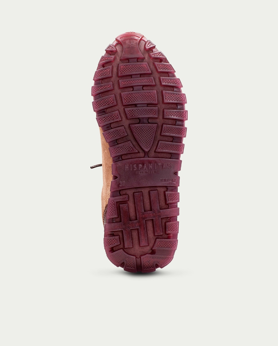 Imagen 2 de Zapatillas de mujer de piel con cordones - Hispanitas - Multicolor Multicolor