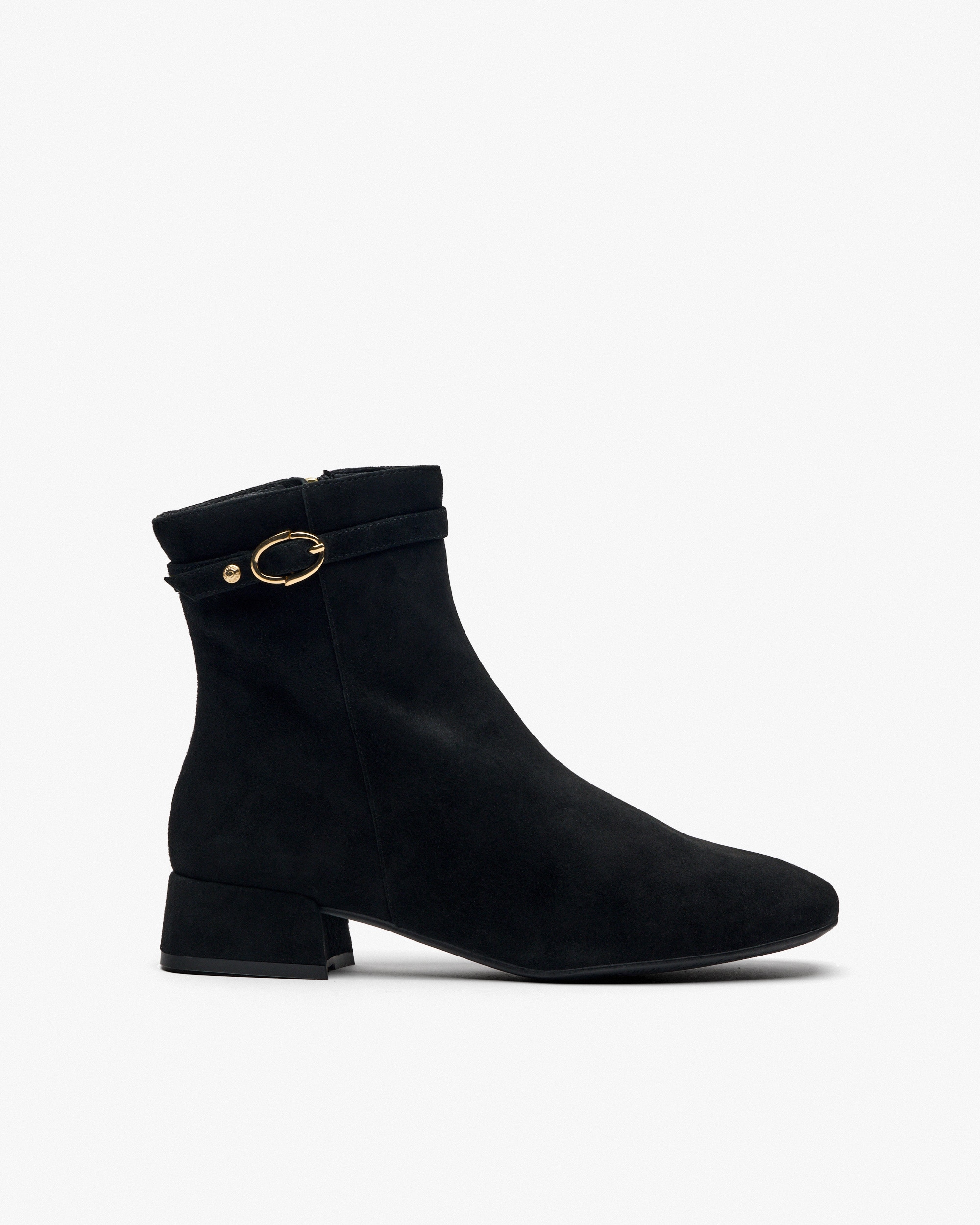 Pedro Miralles - Botines de mujer con tacón y adorno de hebilla.