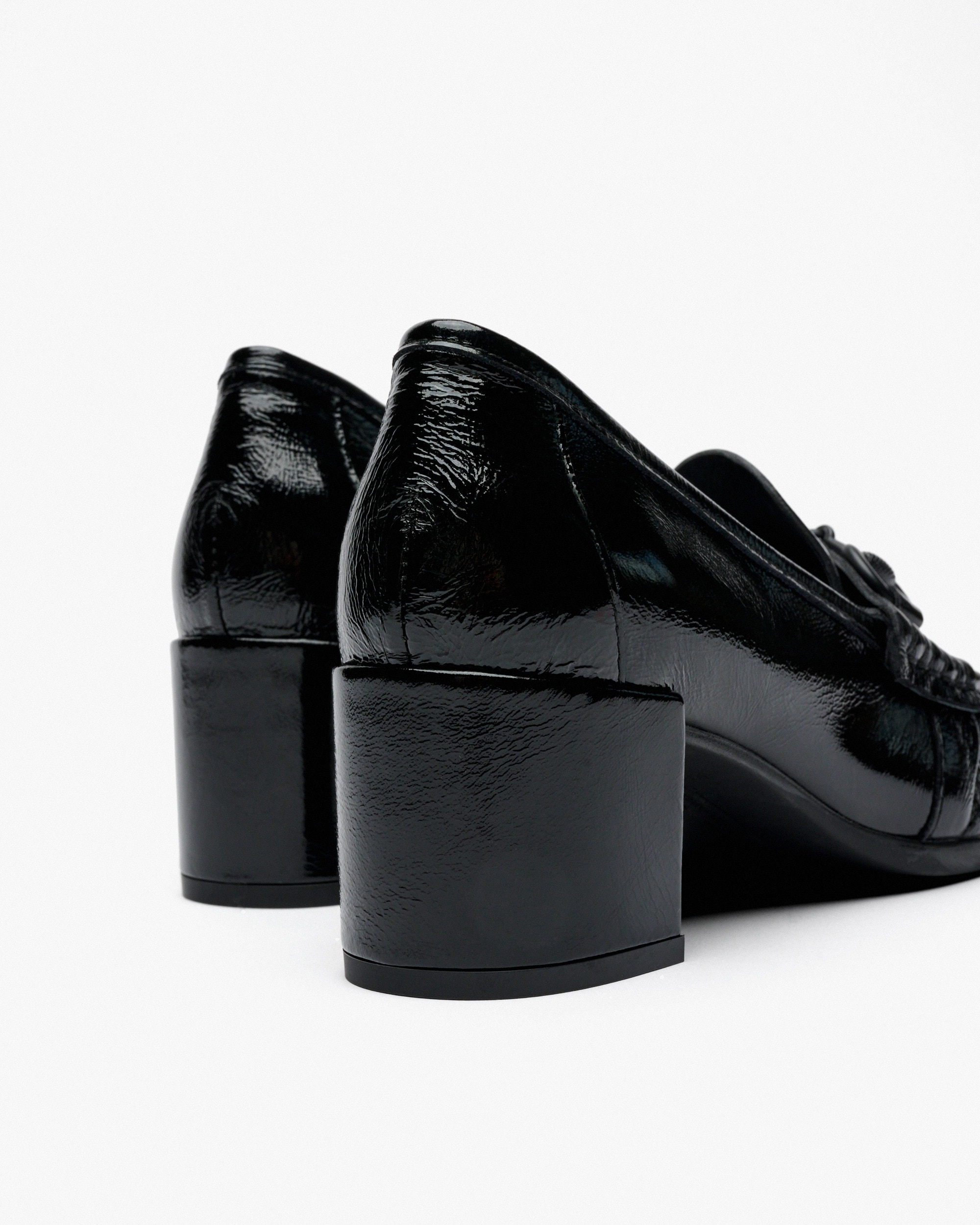 Zapatos de salón de mujer con adorno de hebilla y fruncido - Pedro Miralles - Negro Negro-2