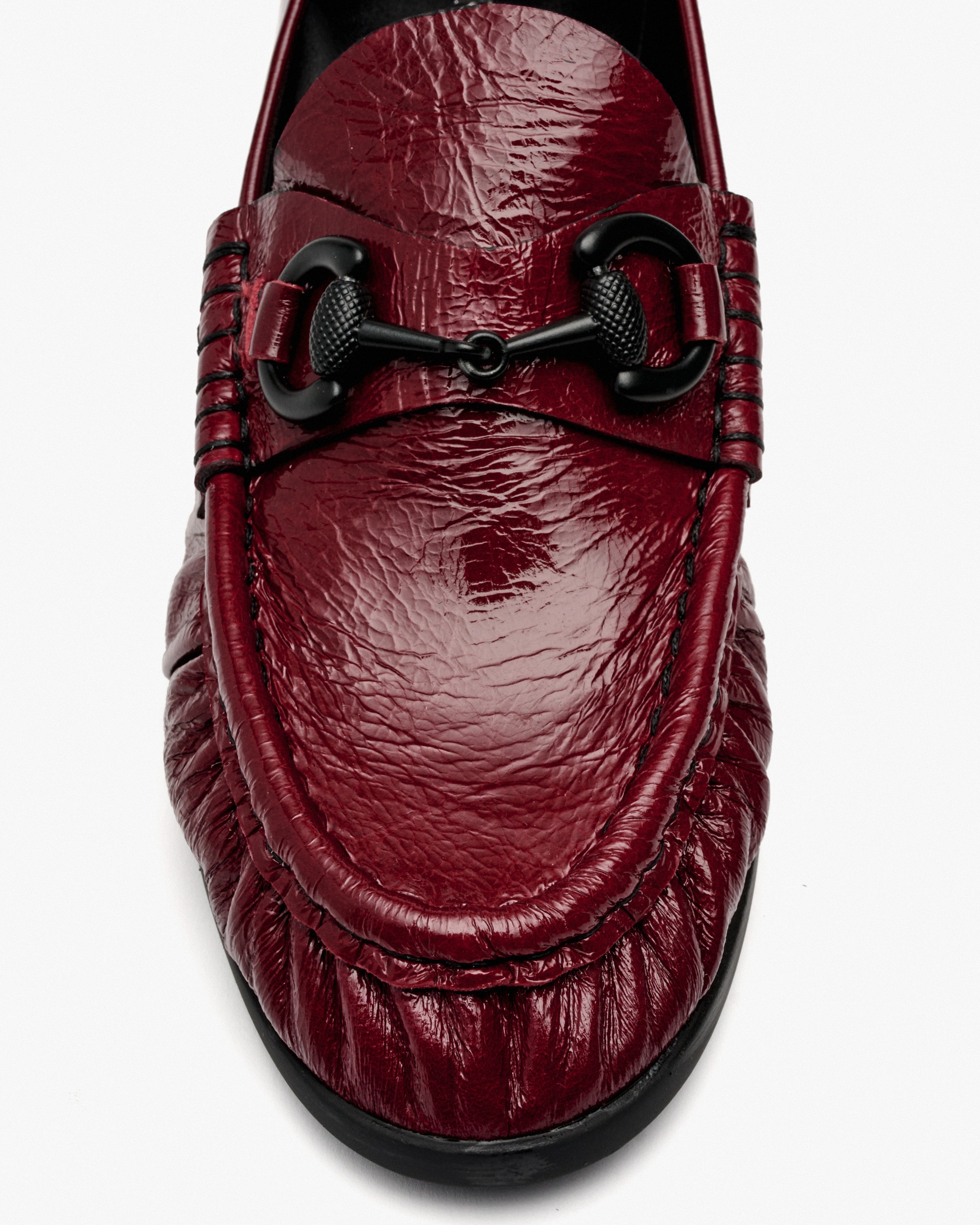 Zapatos de salón de mujer con adorno de hebilla y fruncido - Pedro Miralles - Burdeos Burdeos-2