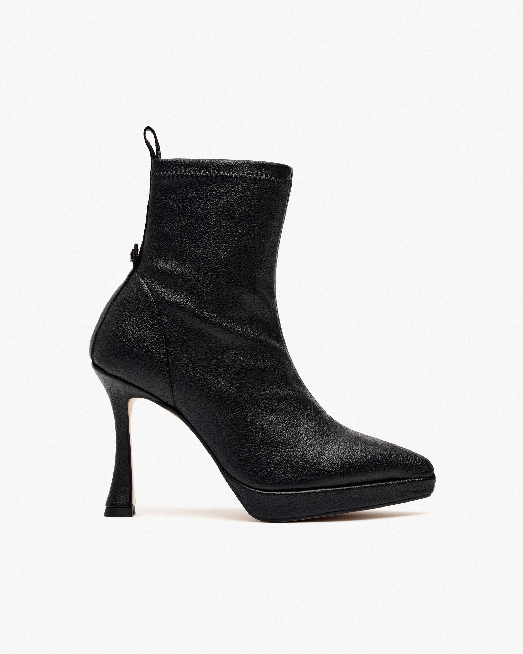 Botines de mujer de tejido elástico con tacón - Pedro Miralles - Negro Negro-1