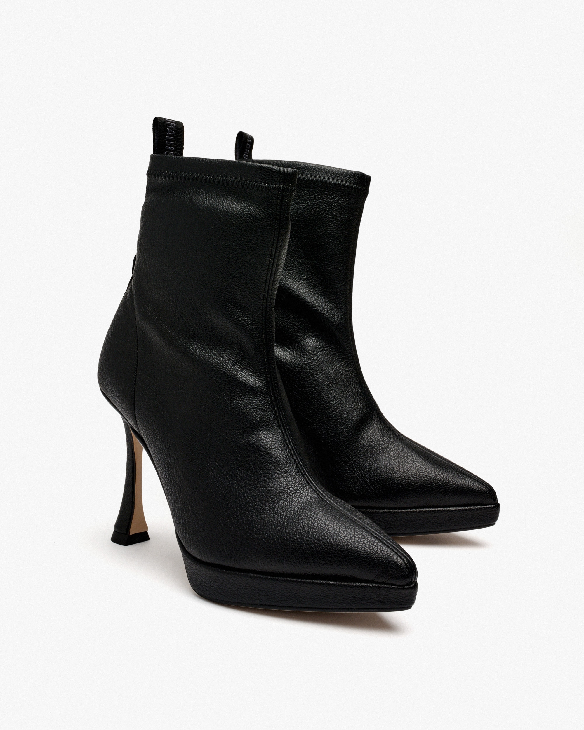 Botines de mujer de tejido elástico con tacón - Pedro Miralles - Negro Negro-3