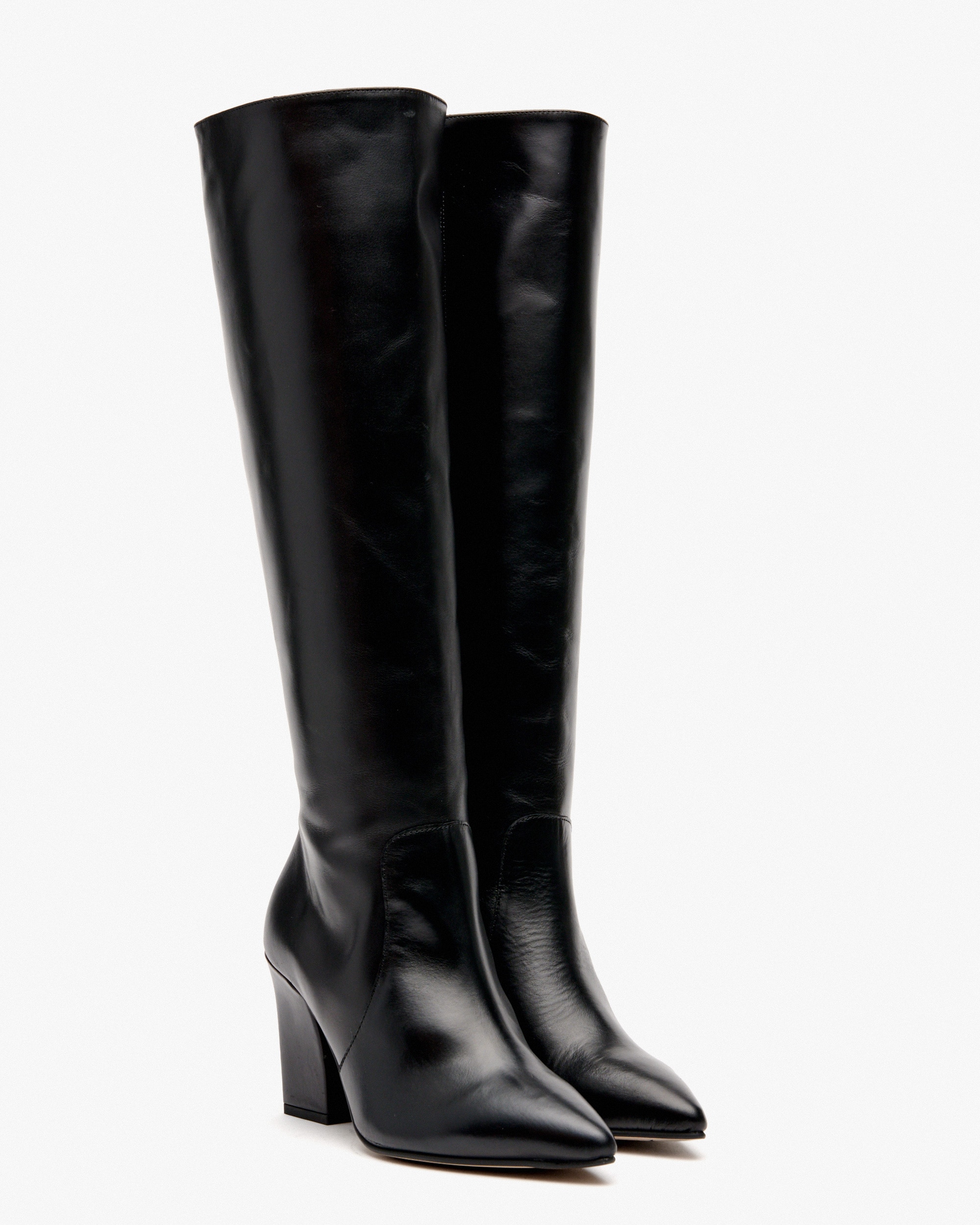 Botas de mujer de tacón de piel - Pedro Miralles - Negro Negro-2