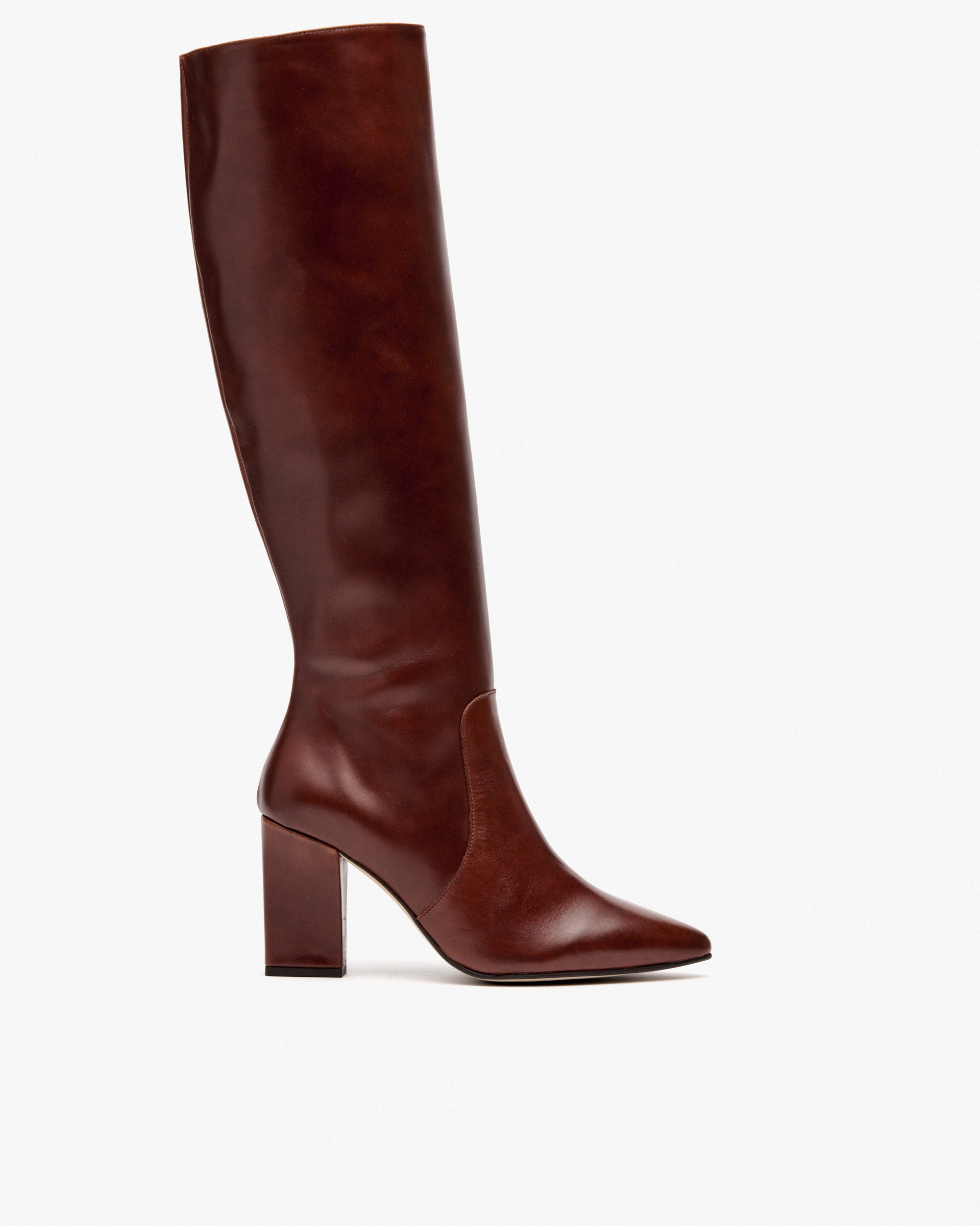 Botas de mujer de tacón de piel - Pedro Miralles - Marrón Marrón-1