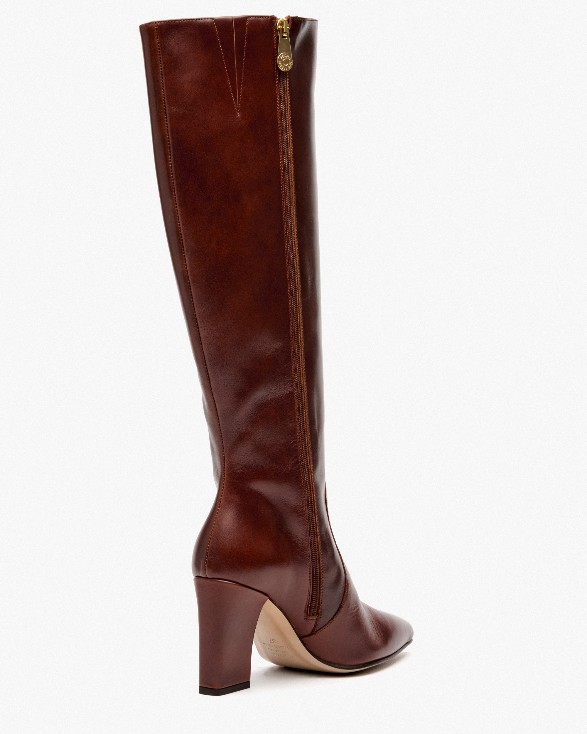 Botas de mujer de tacón de piel - Pedro Miralles - Marrón Marrón-3