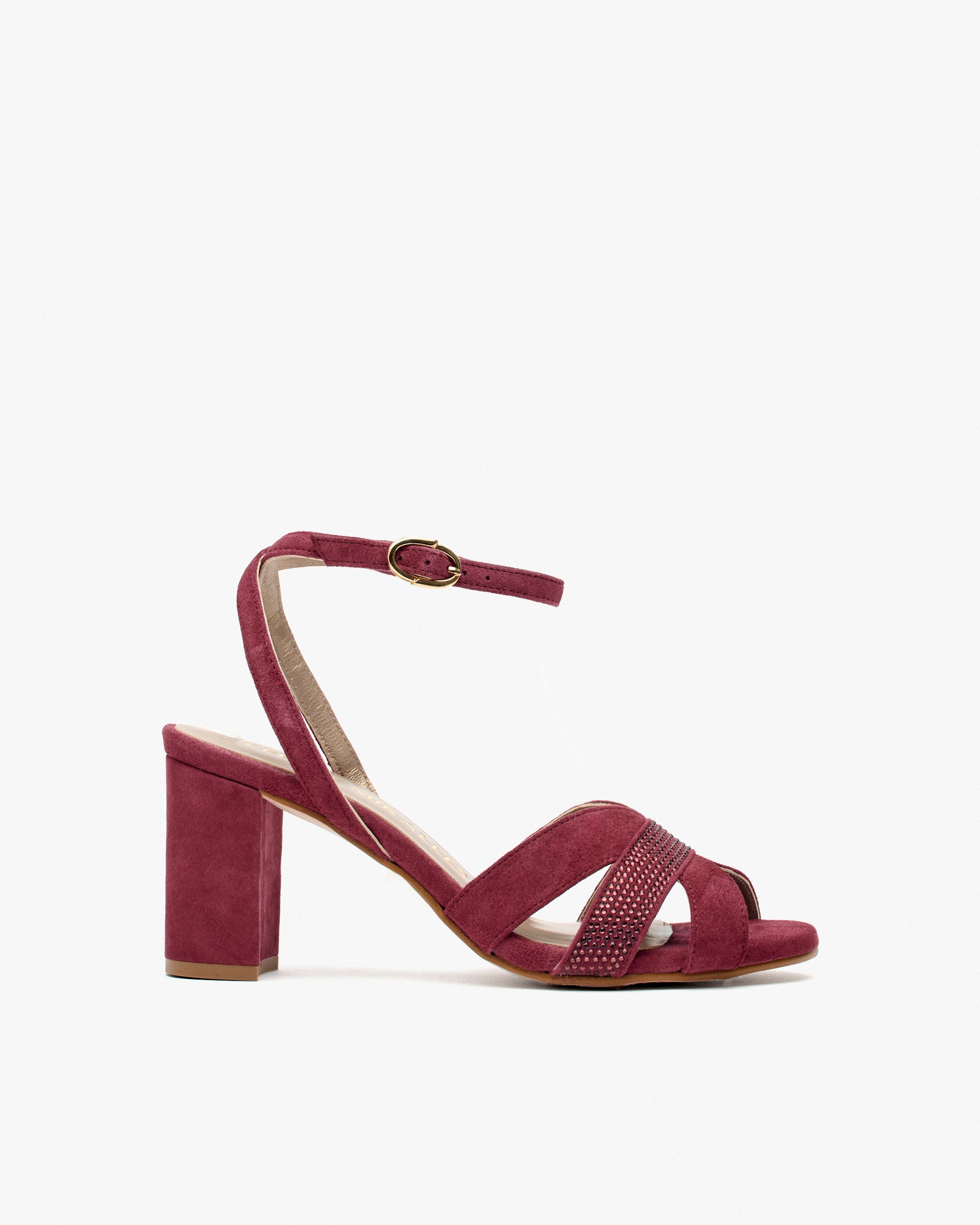 Pedro Miralles - Sandalias de mujer de tacón con brillos.