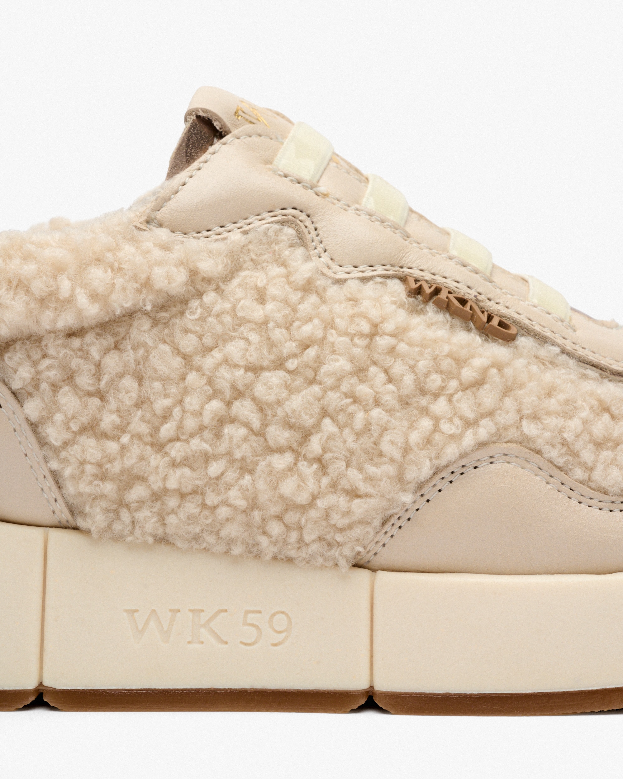 Zapatillas deportivas de mujer con plataforma y plantilla extraíble - Weekend by Pedro Miralles - Beige Beige-2