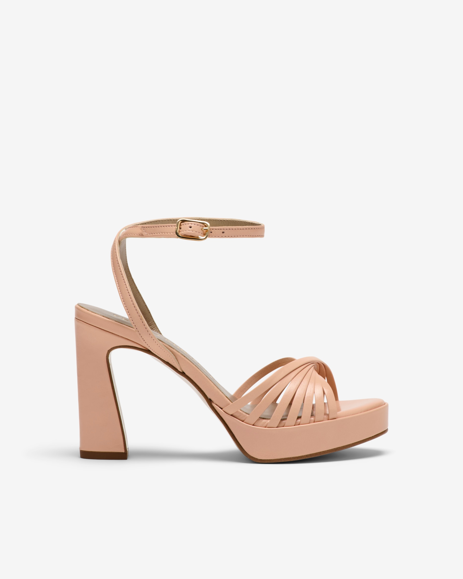 Sandalias de tacón de mujer de tiras cruzadas - Pedro Miralles - Rosa claro Rosa claro-1