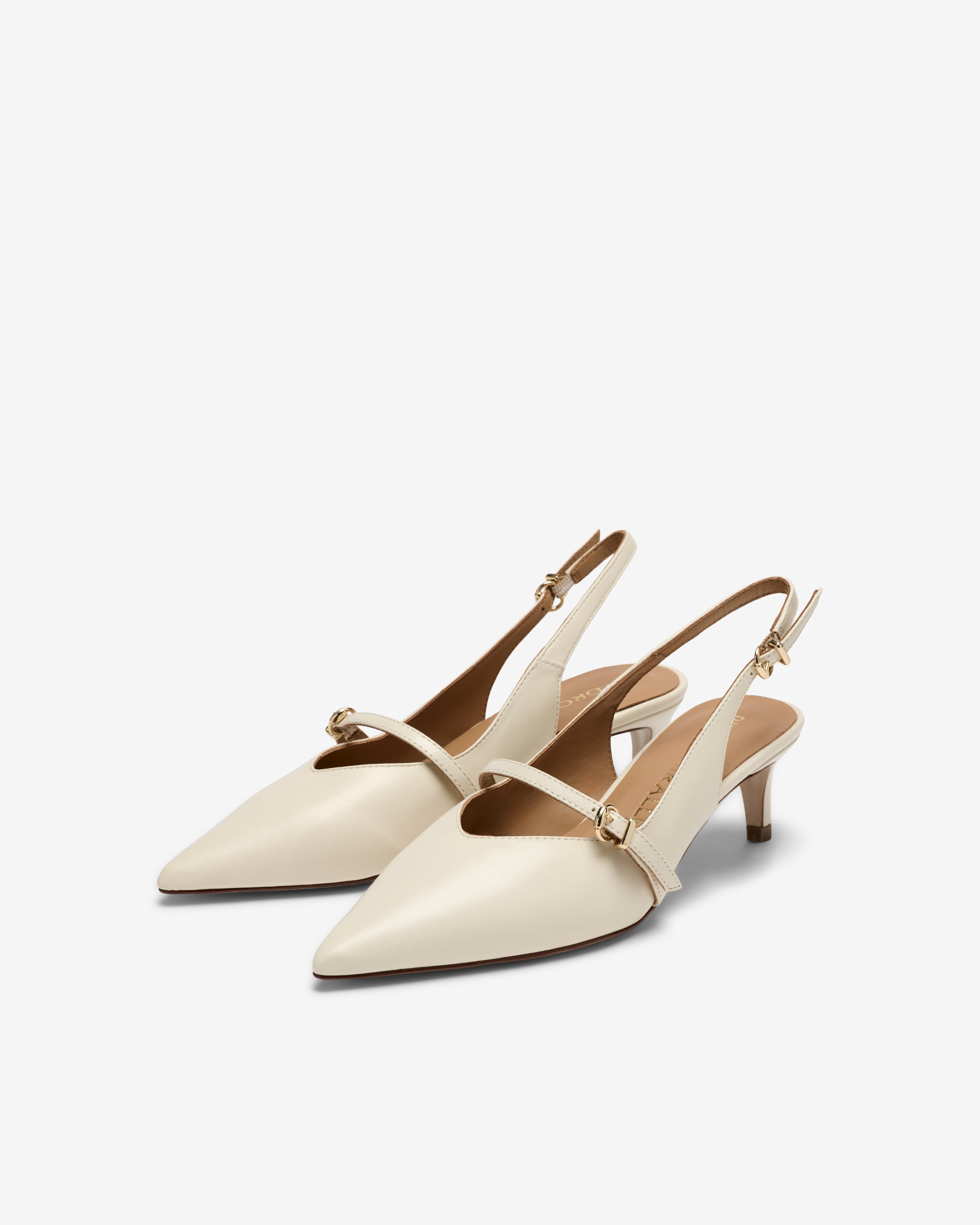 Zapatos de salón de mujer destalonados con cinta ajustable - Pedro Miralles - Blanco Blanco-3