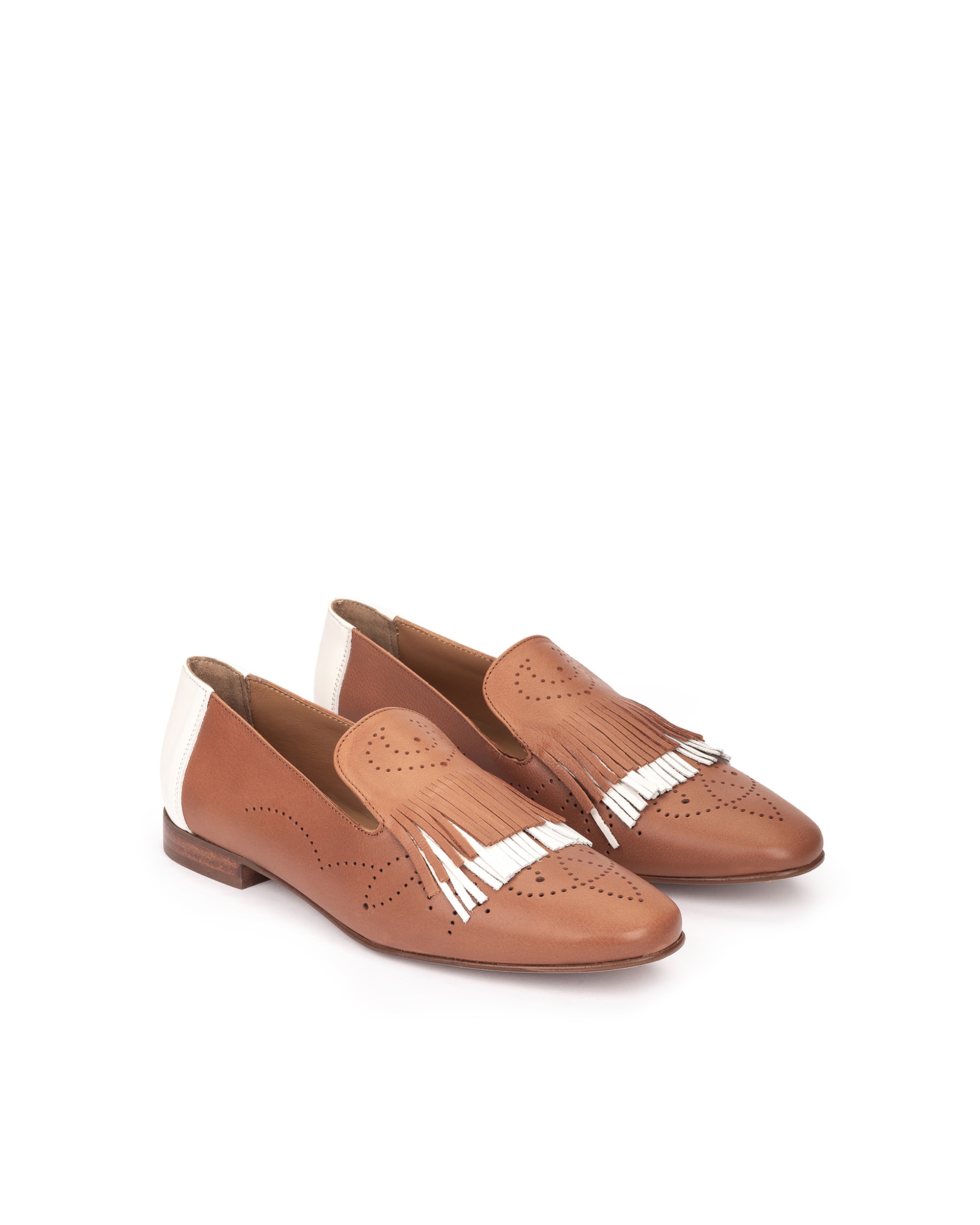 Mocasines planos de mujer con borlas - Pedro Miralles - Cuero Cuero-2